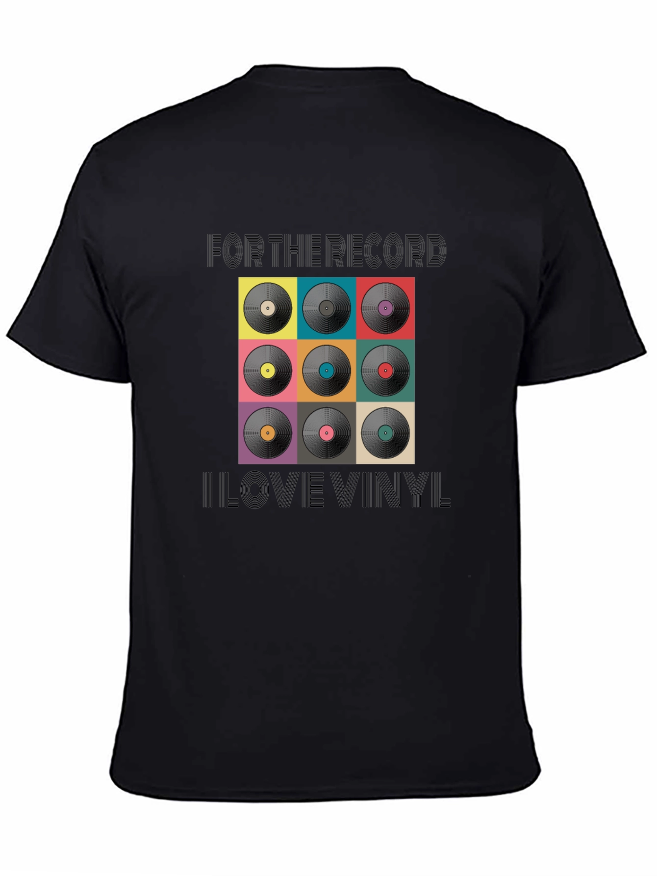 Retro Vinyl Record Graphic T-Shirt