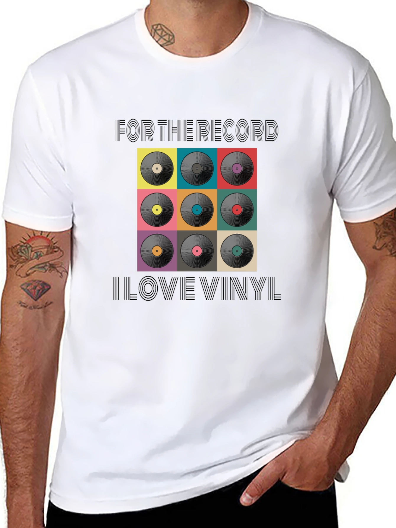 Retro Vinyl Record Graphic T-Shirt