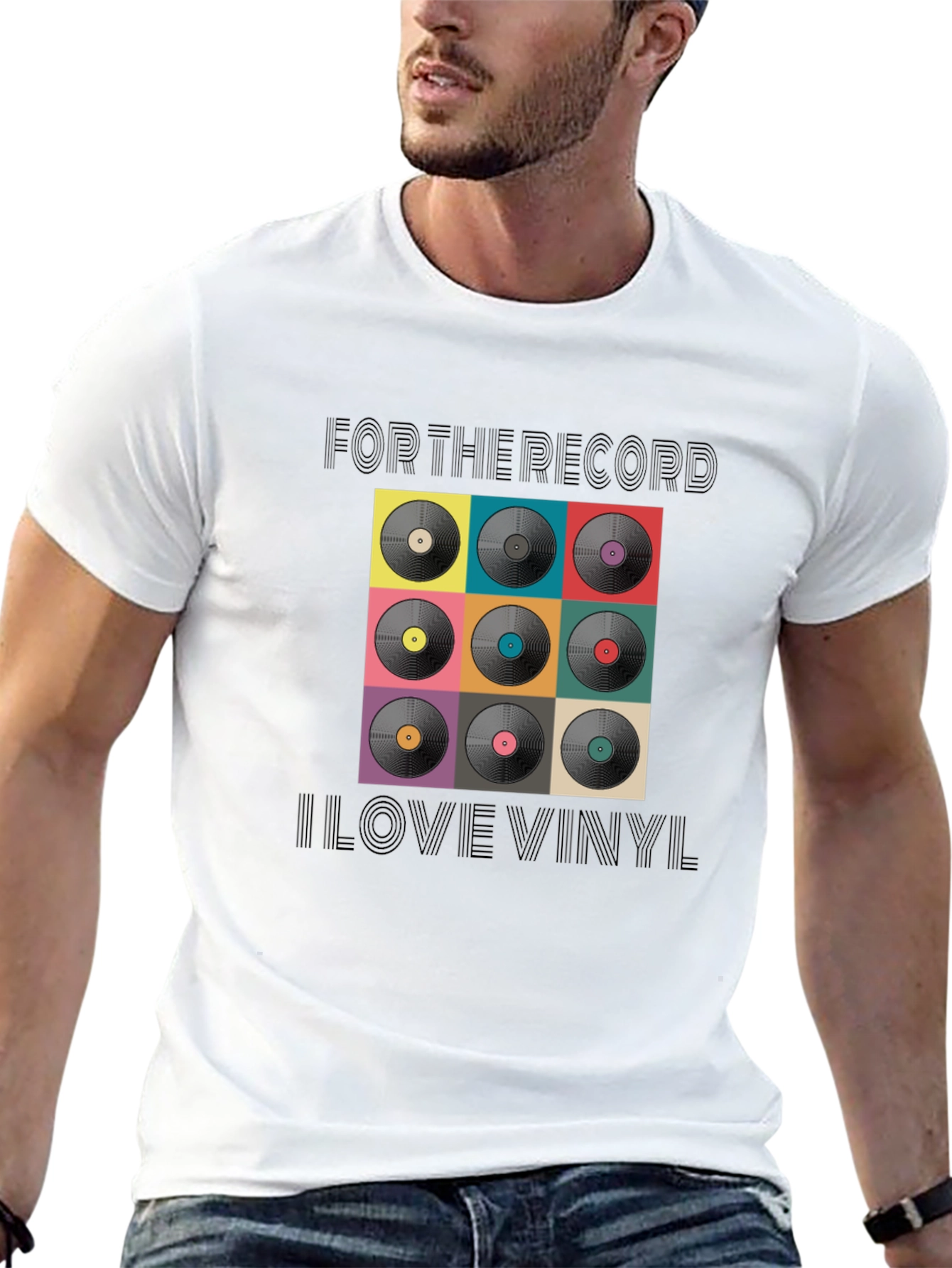 Retro Vinyl Record Graphic T-Shirt