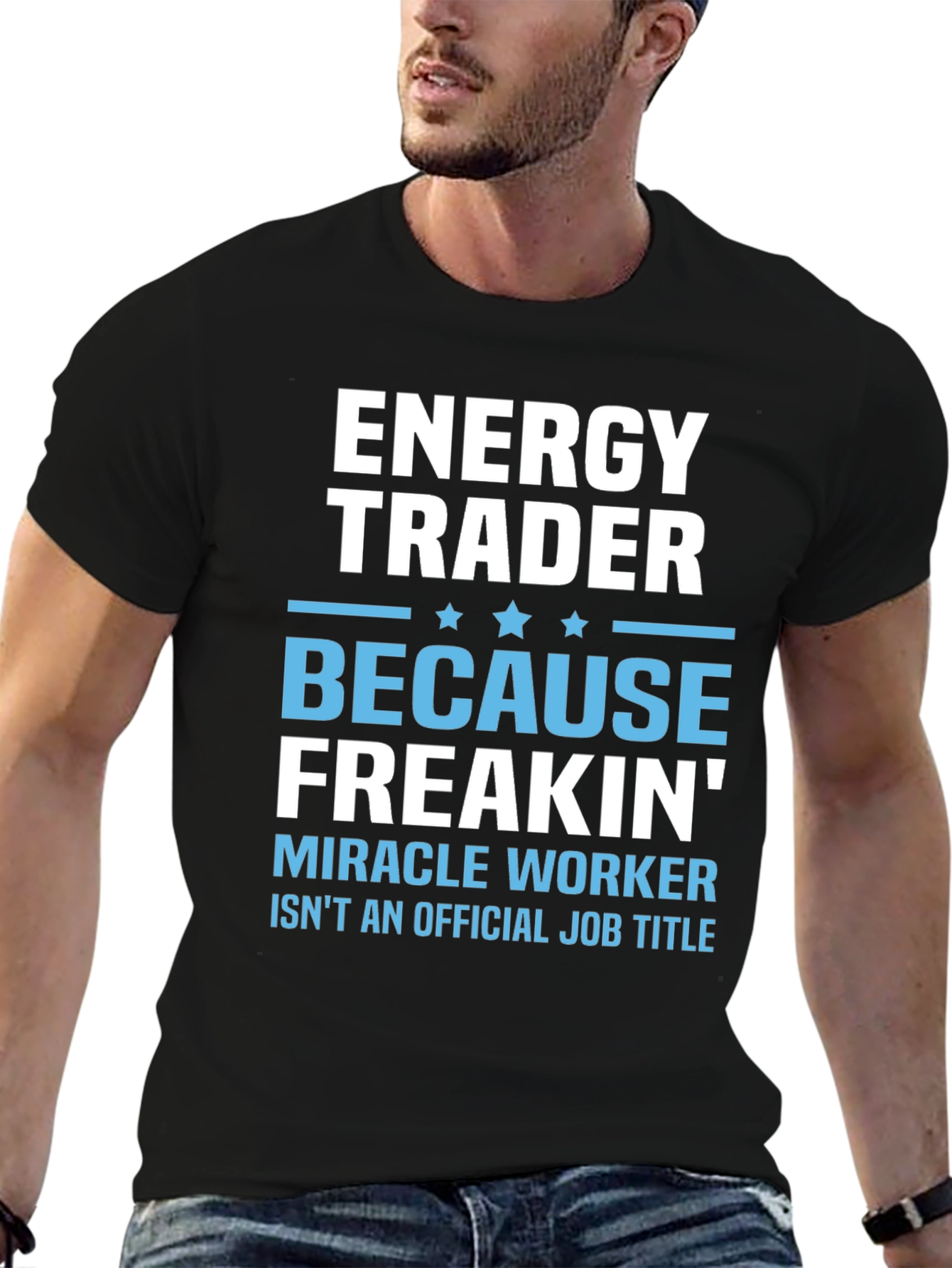Energy Trader Funny Job Title Graphic T-Shirt