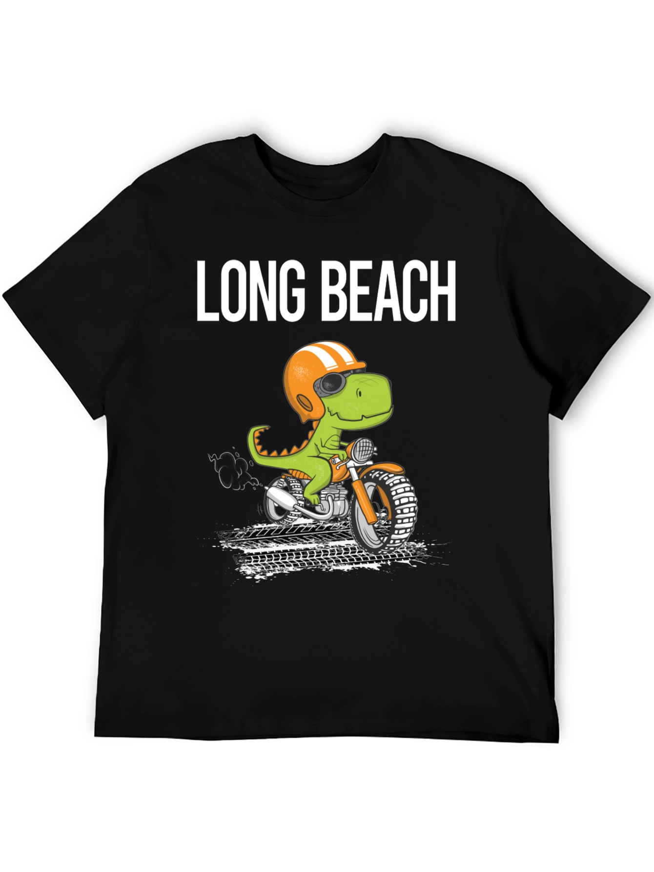 Long Beach Dino Motorcycle T-Shirt