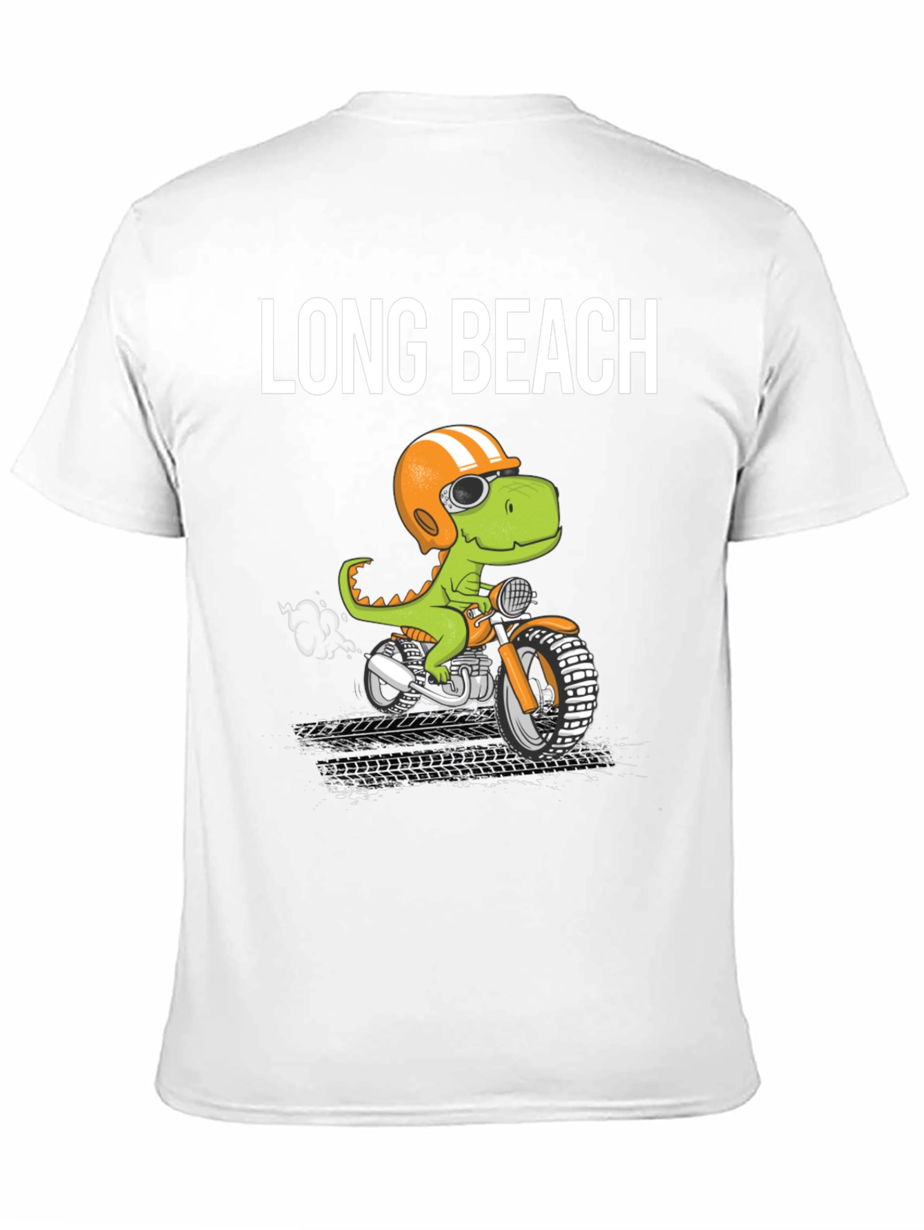 Long Beach Dino Motorcycle T-Shirt