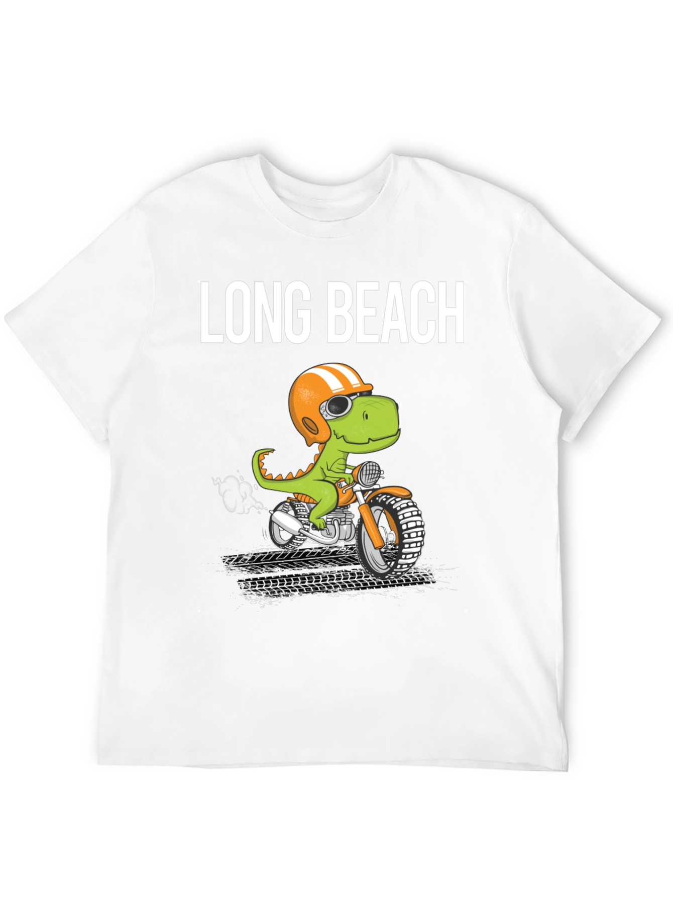 Long Beach Dino Motorcycle T-Shirt