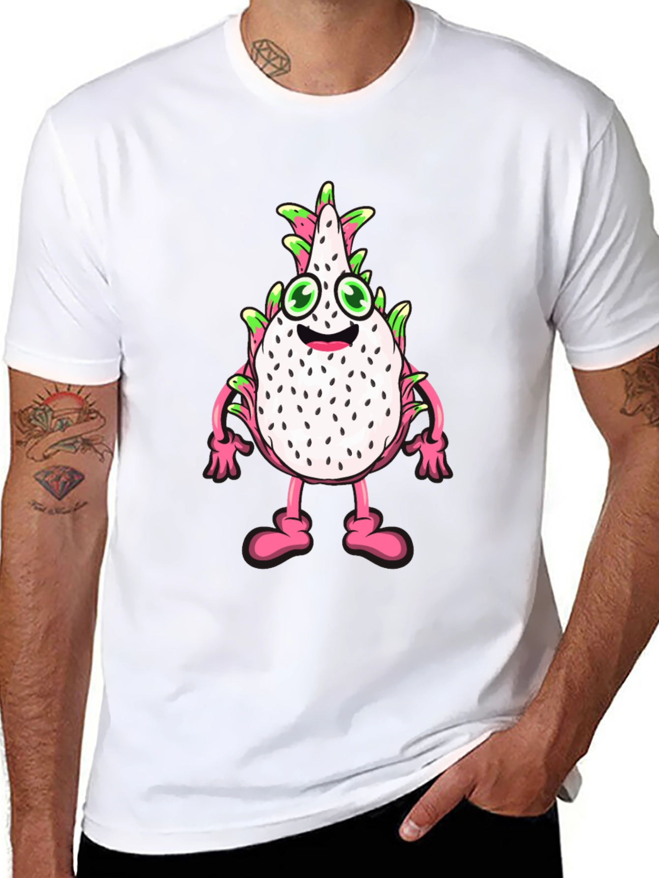 Dragon Fruit Cartoon Graphic Tee