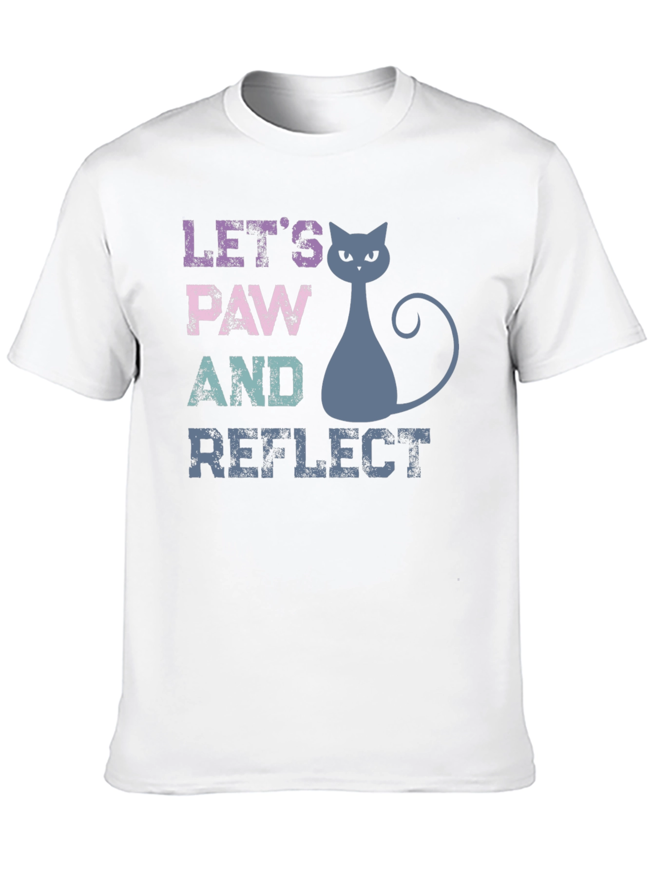 Lets Paw and Reflect Cat T-Shirt