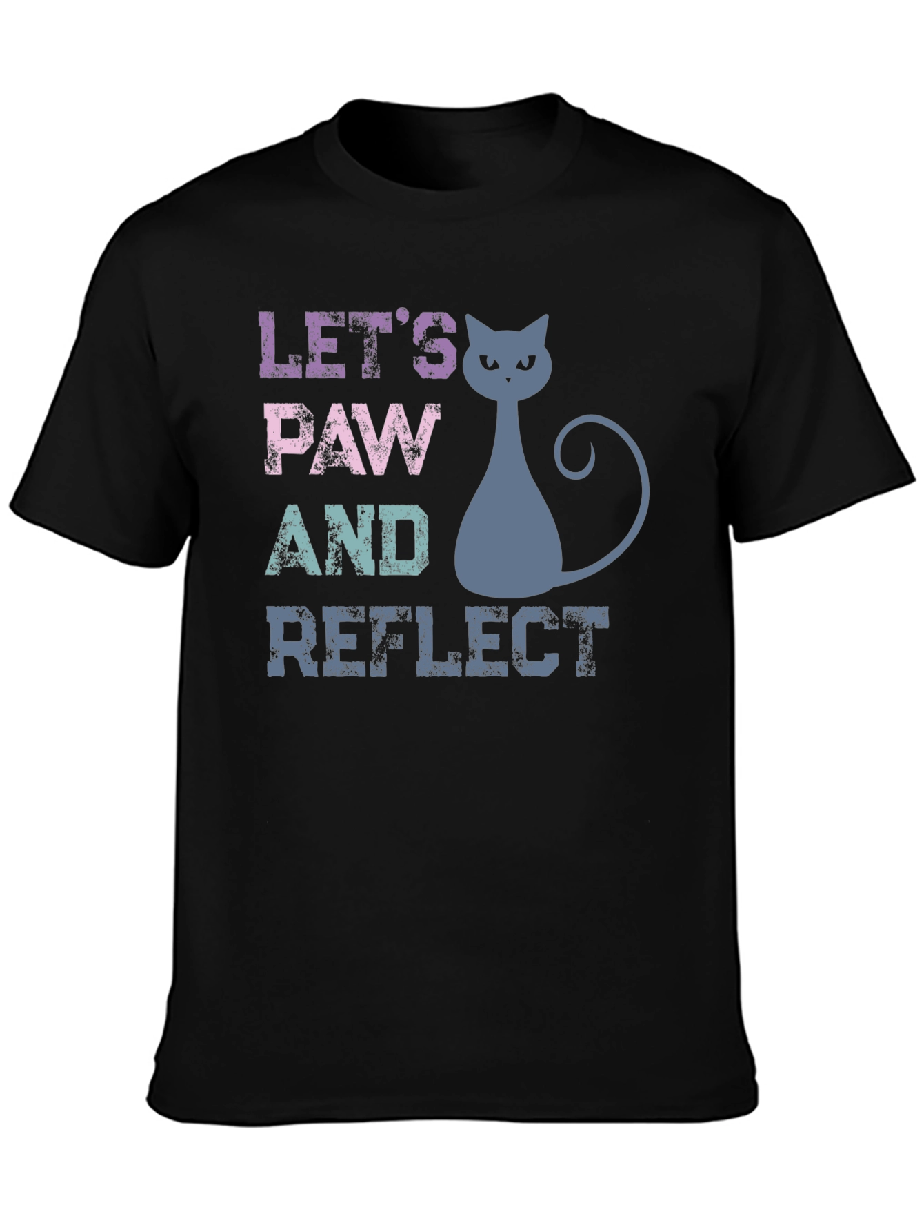Lets Paw and Reflect Cat T-Shirt