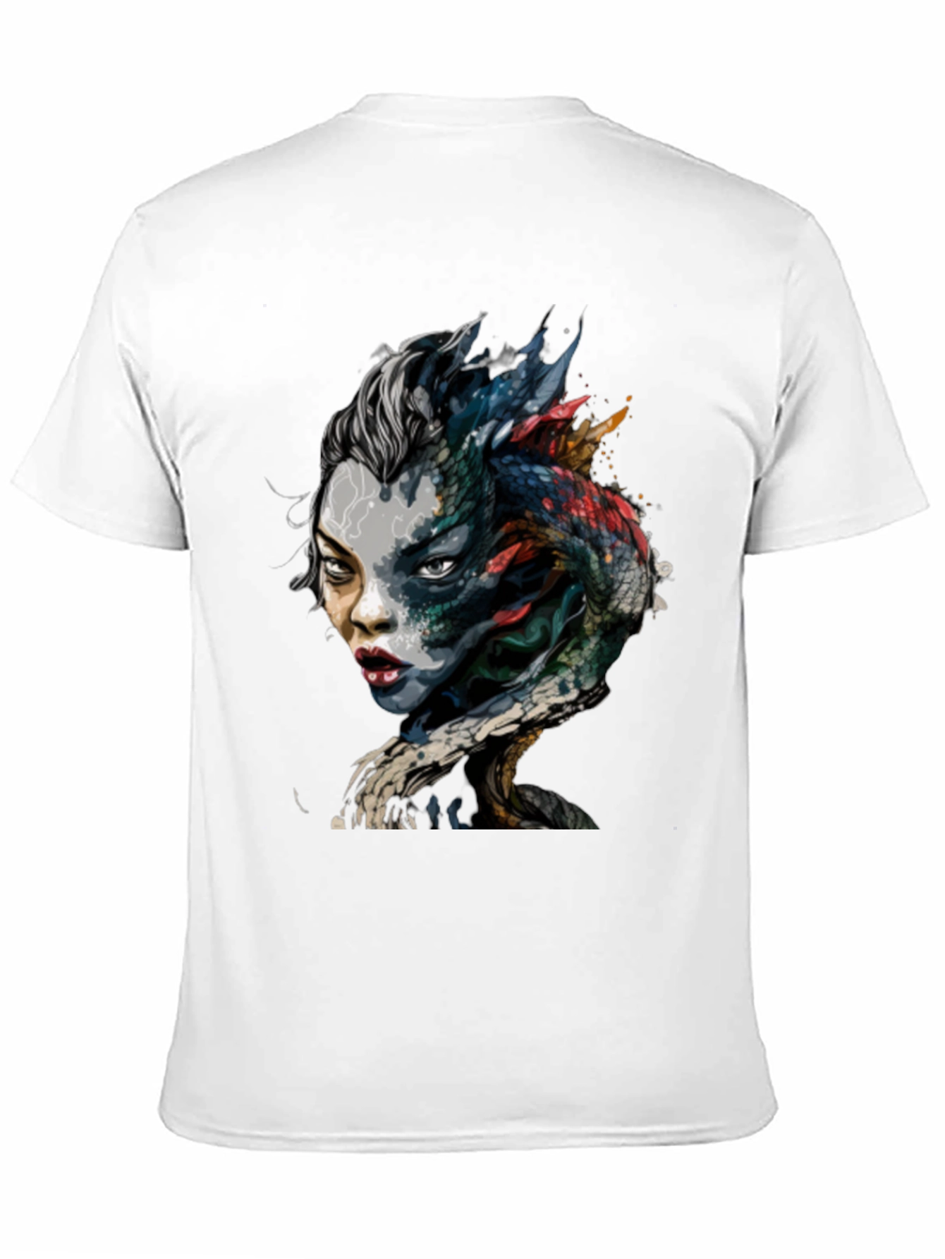 Mystic Dragon Woman Graphic Black Tee