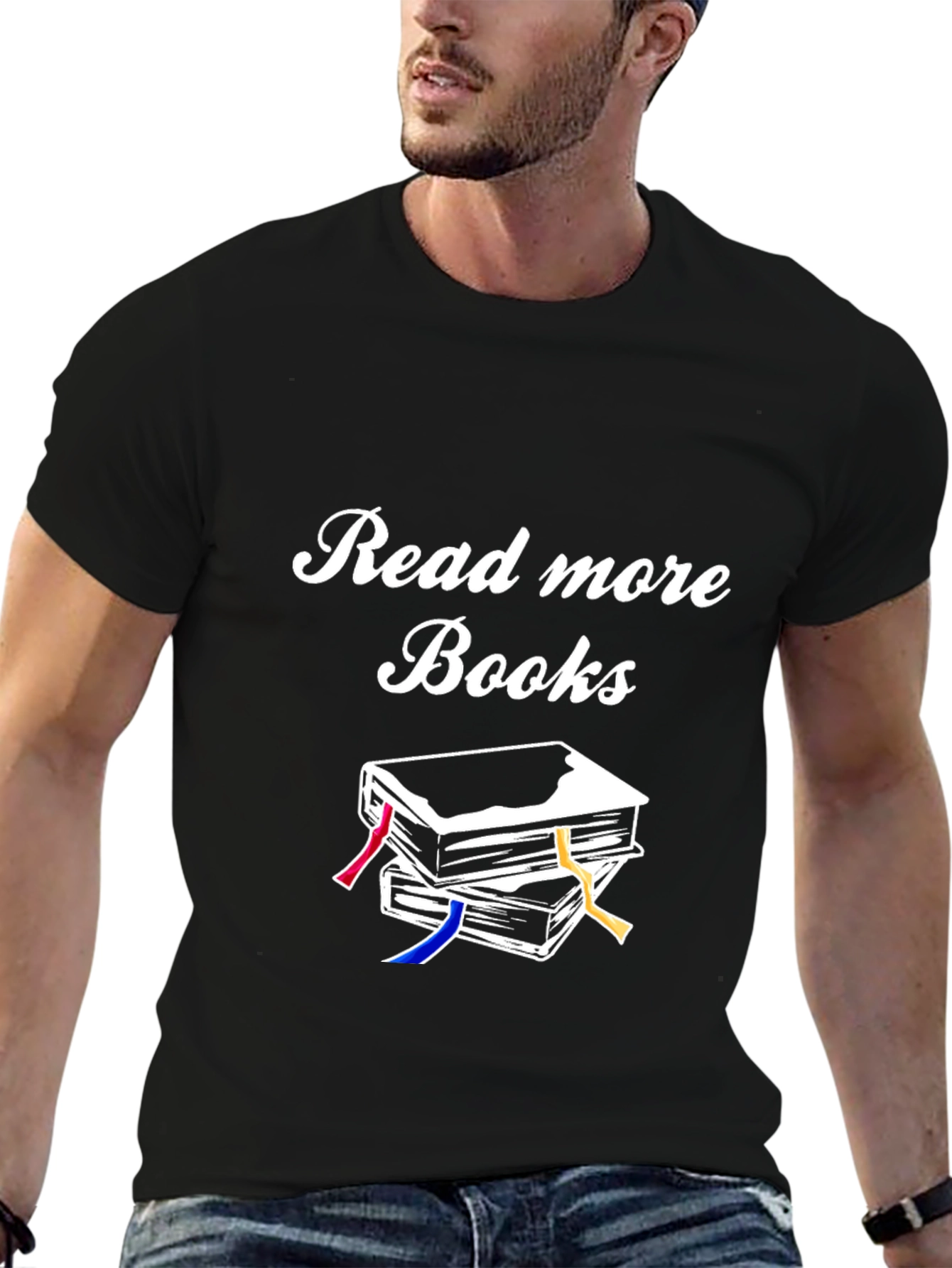 Read More Books Black Cotton Tee