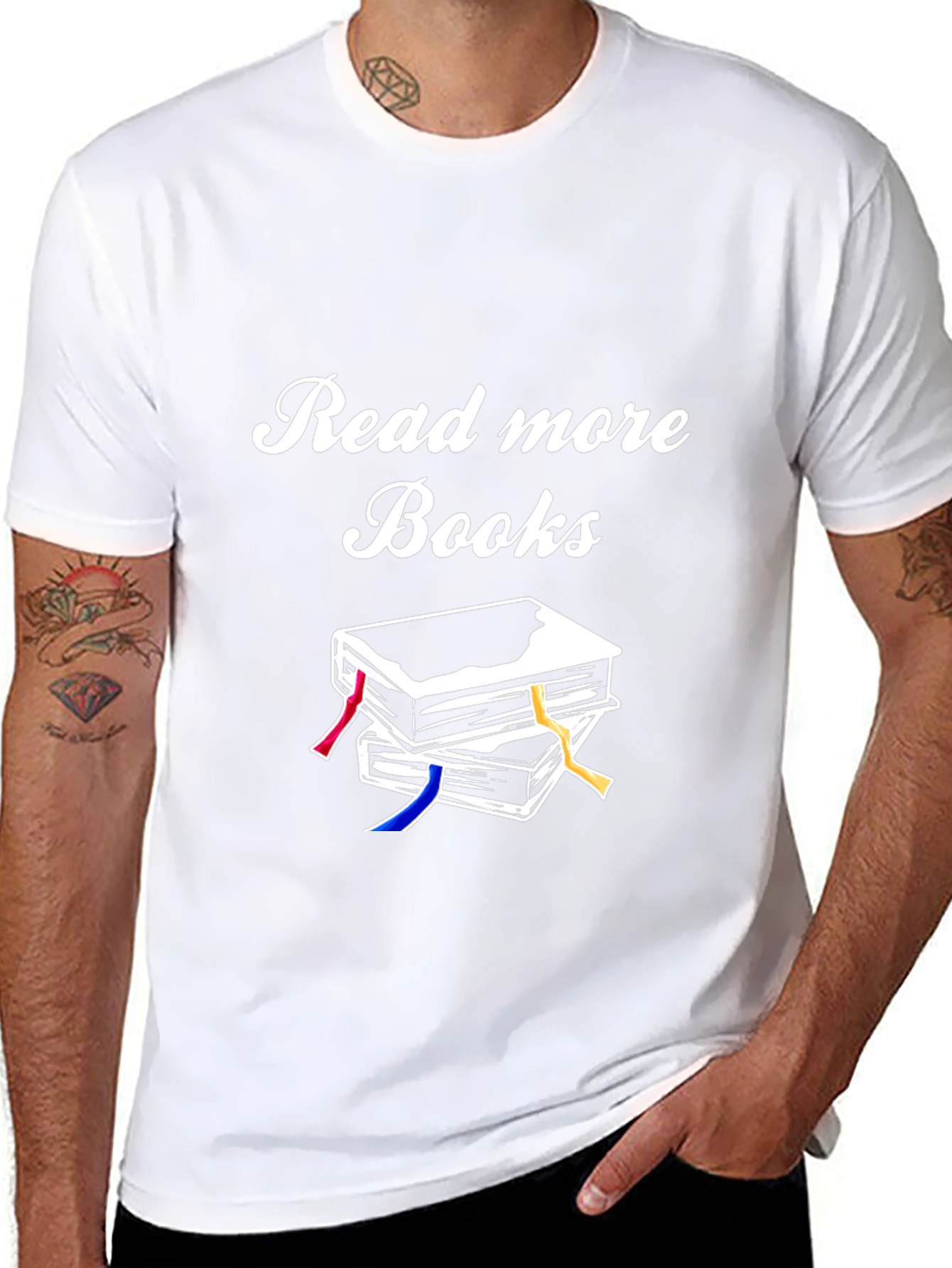 Read More Books Black Cotton Tee