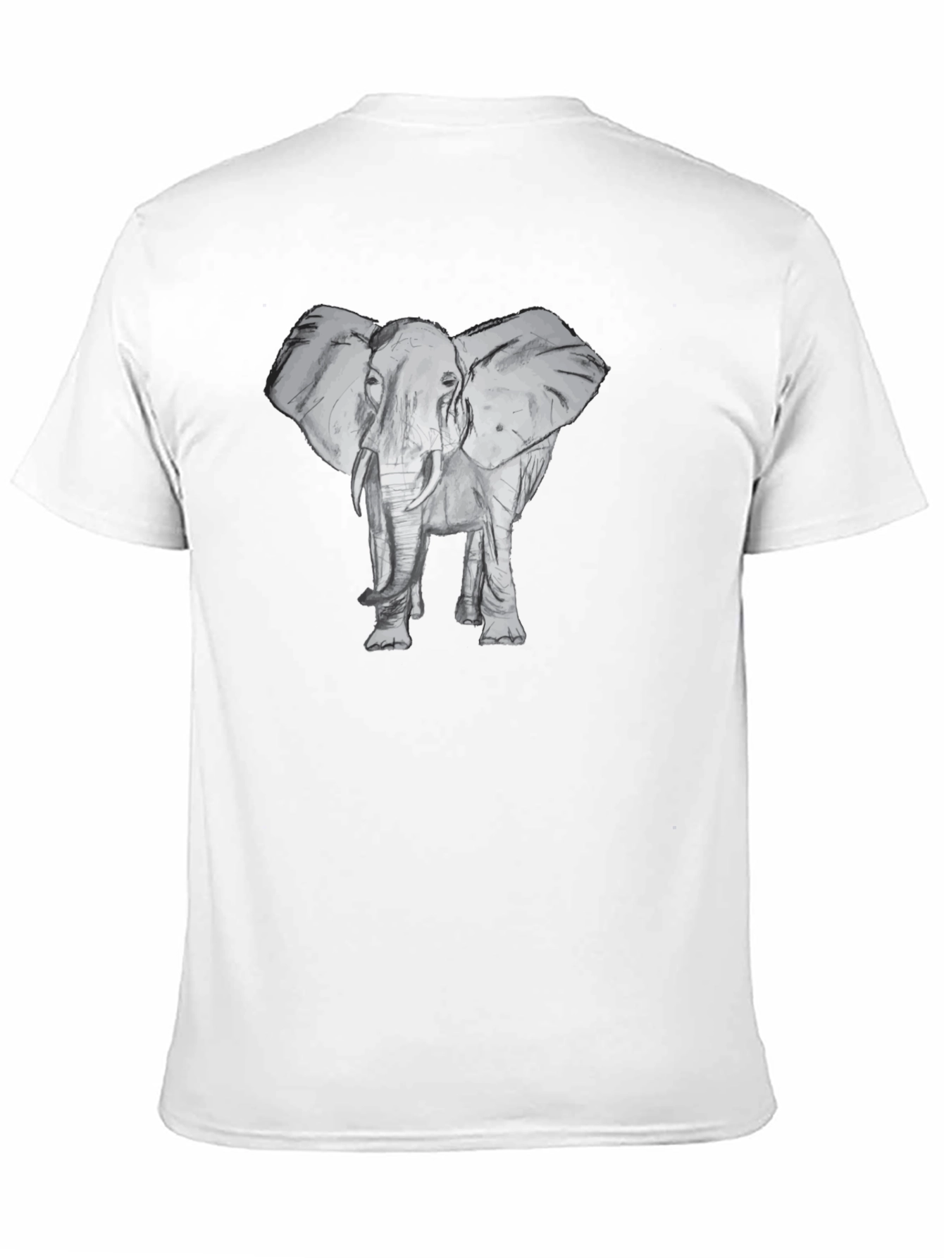 Elephant Graphic Black T-Shirt