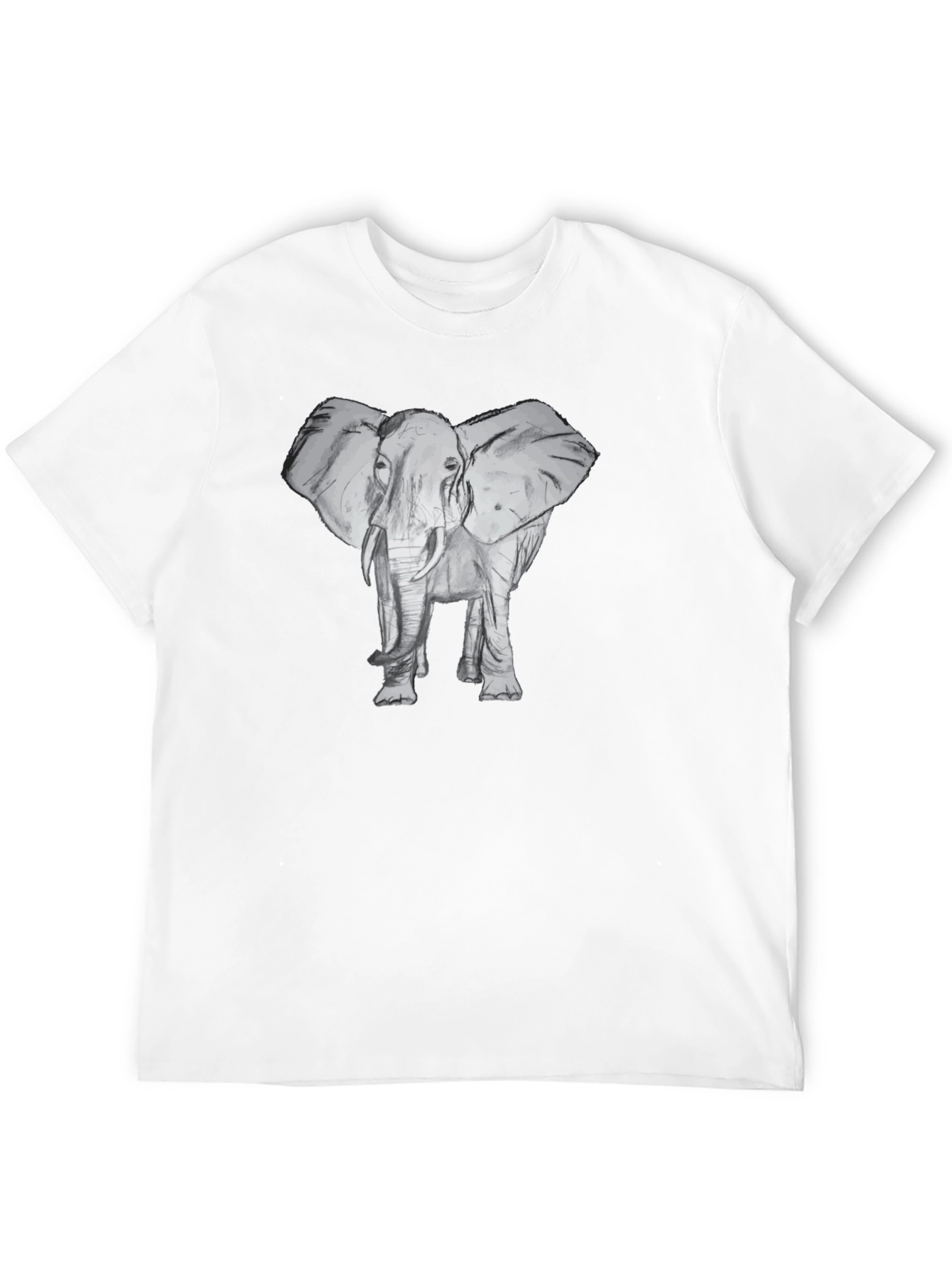 Elephant Graphic Black T-Shirt
