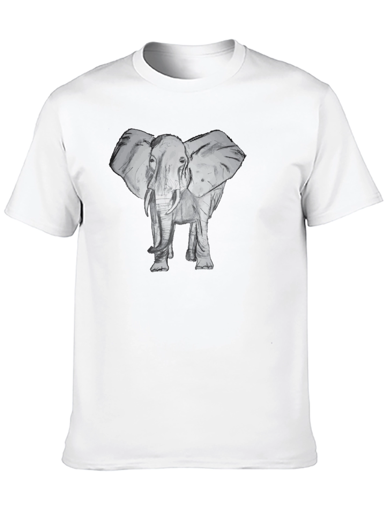 Elephant Graphic Black T-Shirt