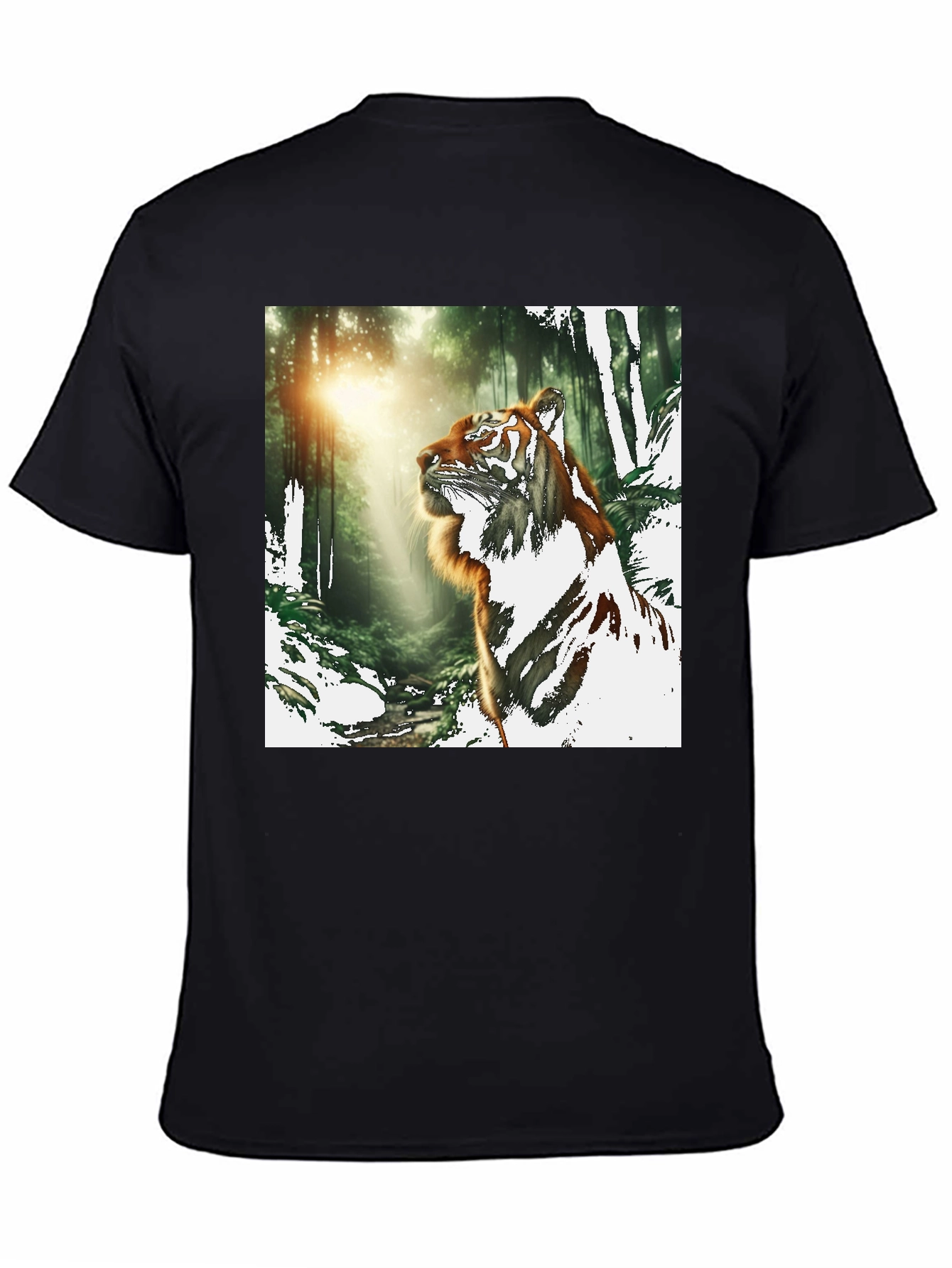 Tiger in Forest Graphic T-Shirt
