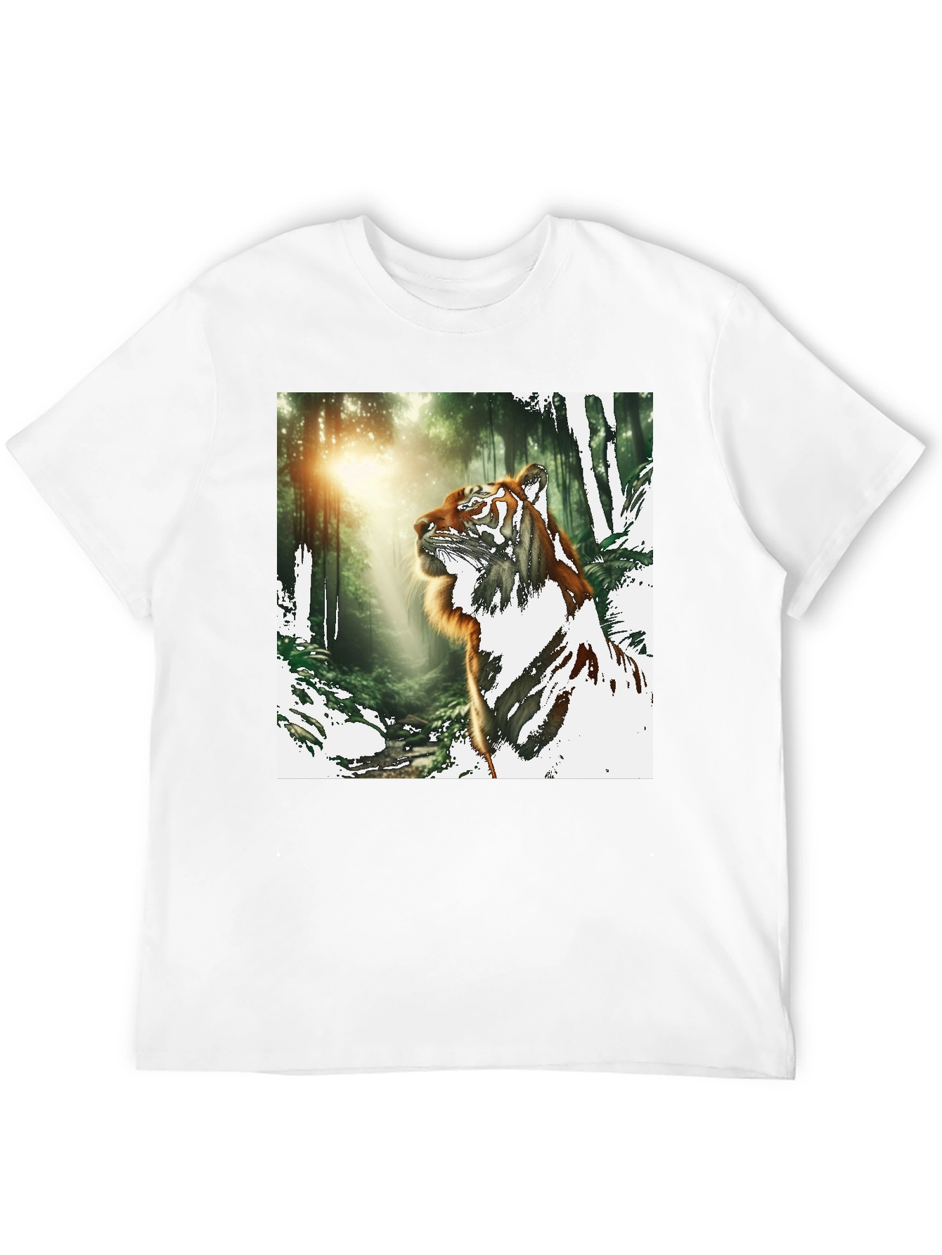 Tiger in Forest Graphic T-Shirt