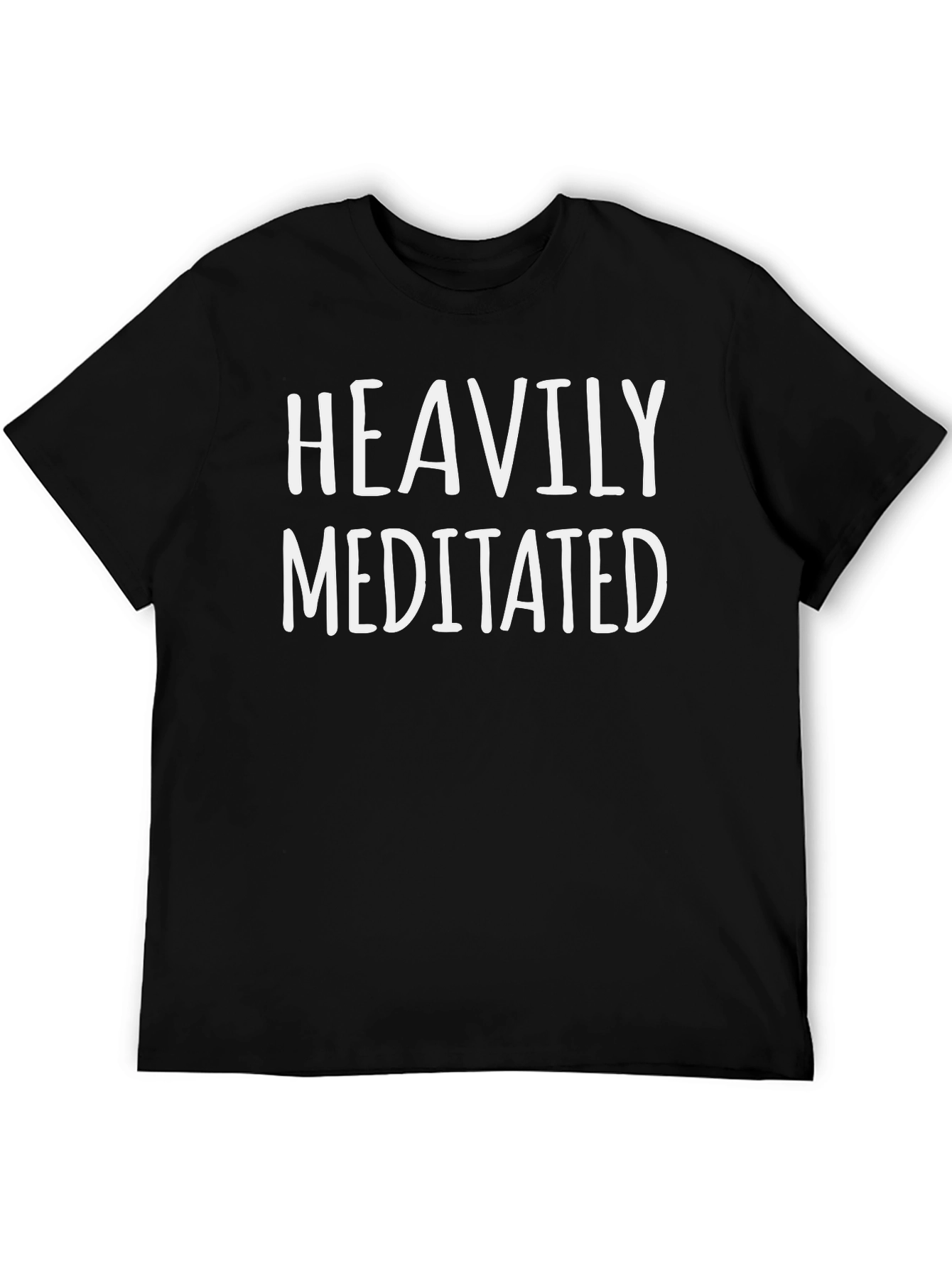 Heavily Meditated Black Graphic Tee