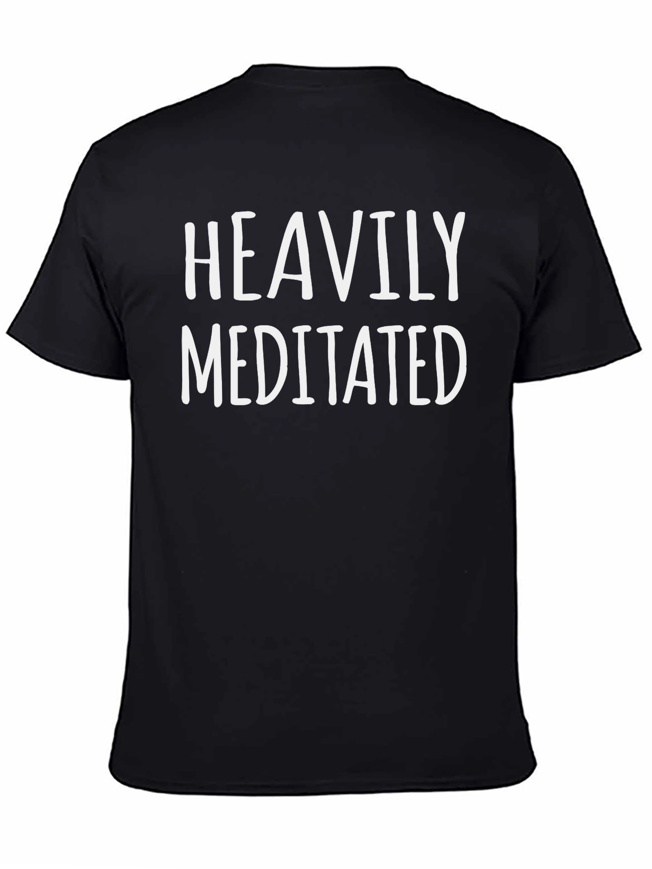 Heavily Meditated Black Graphic Tee