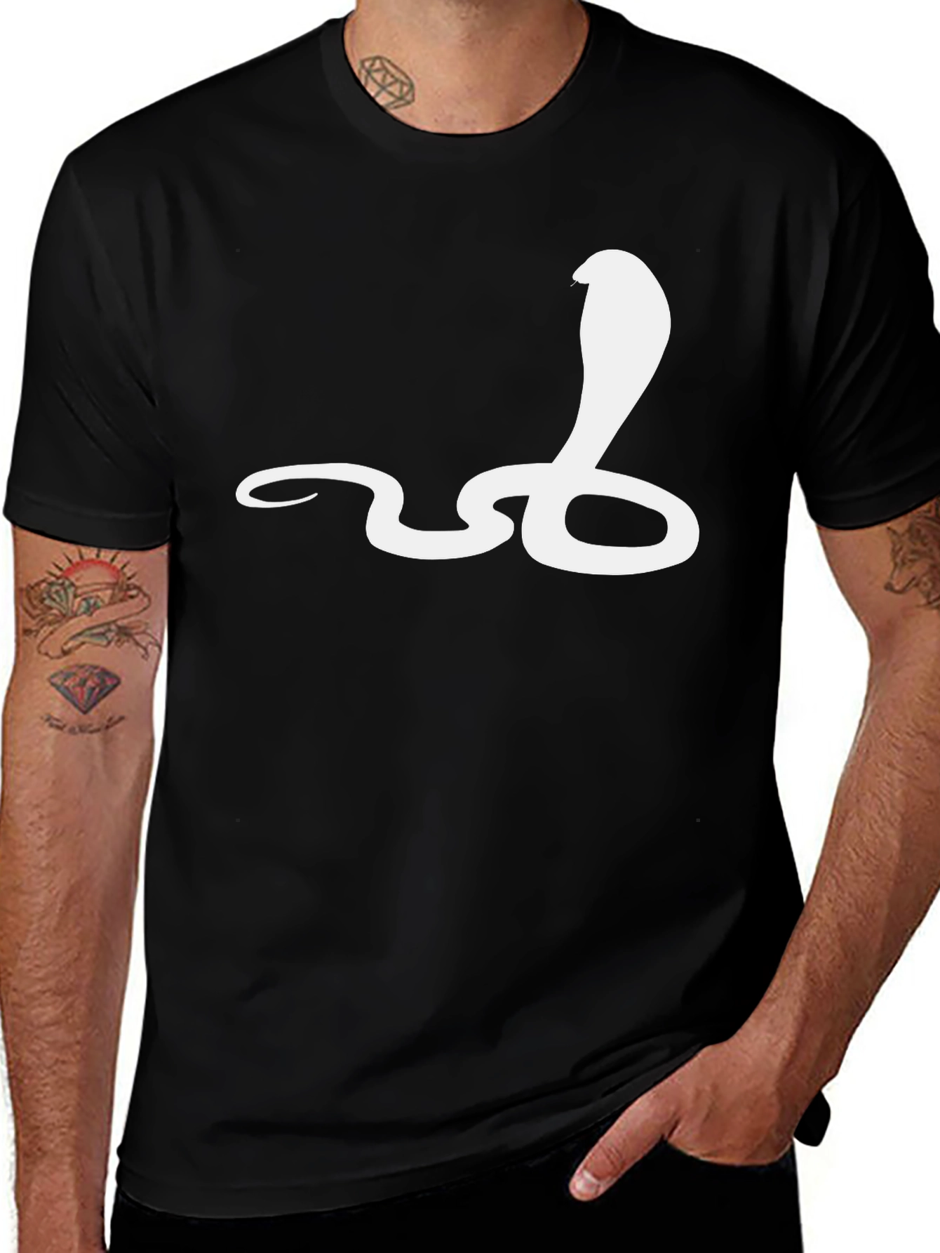 Cobra Graphic Tee - Stylish Snake Design