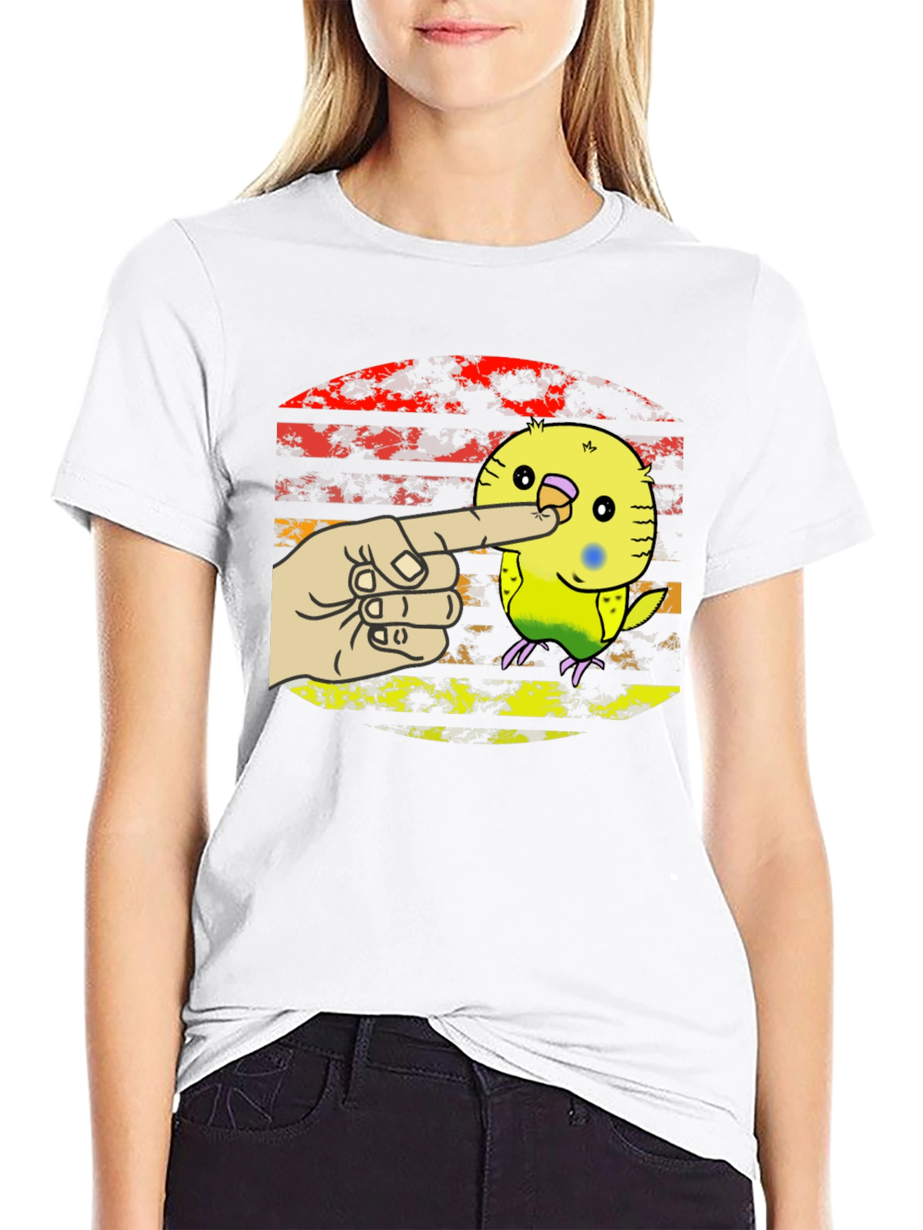 Budgie T-Shirt - Pet Bird Nose Boop Tee
