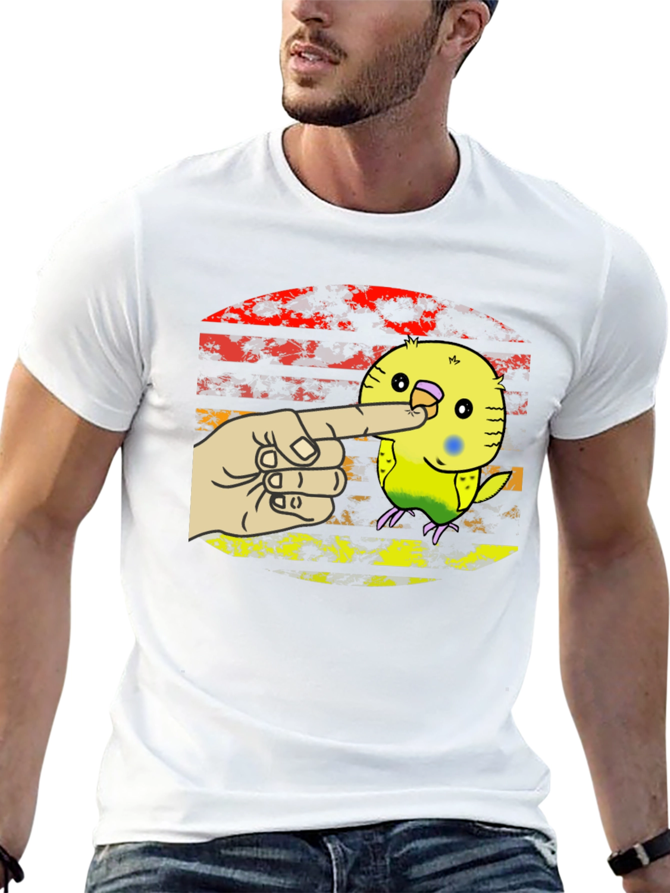 Budgie T-Shirt - Pet Bird Nose Boop Tee