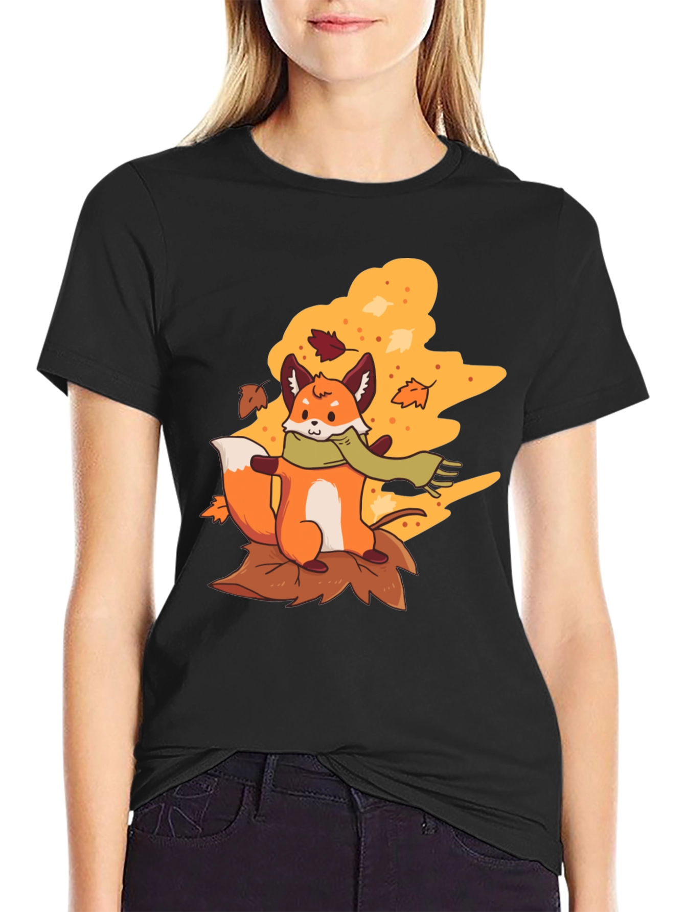 Autumn Fox T-Shirt - Fall Vibes