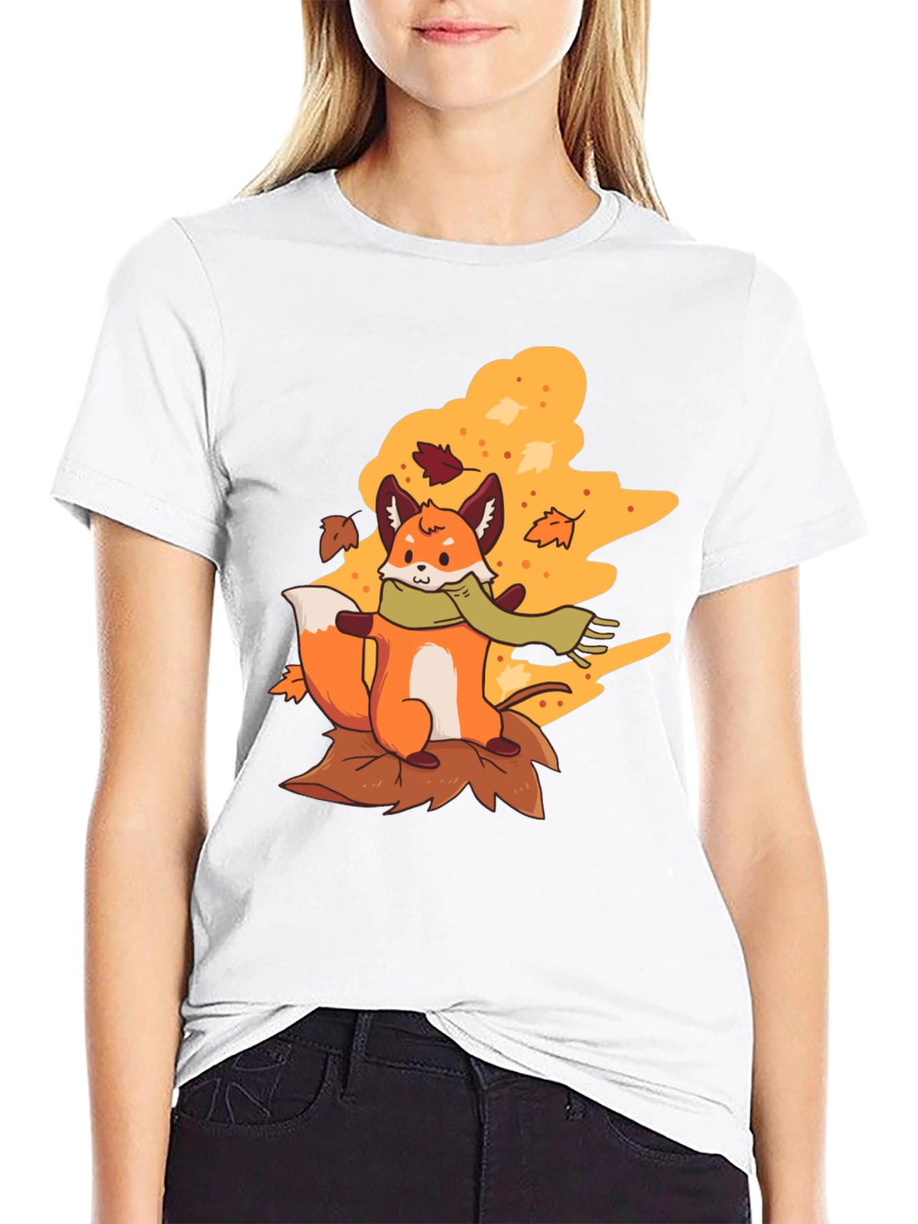 Autumn Fox T-Shirt - Fall Vibes
