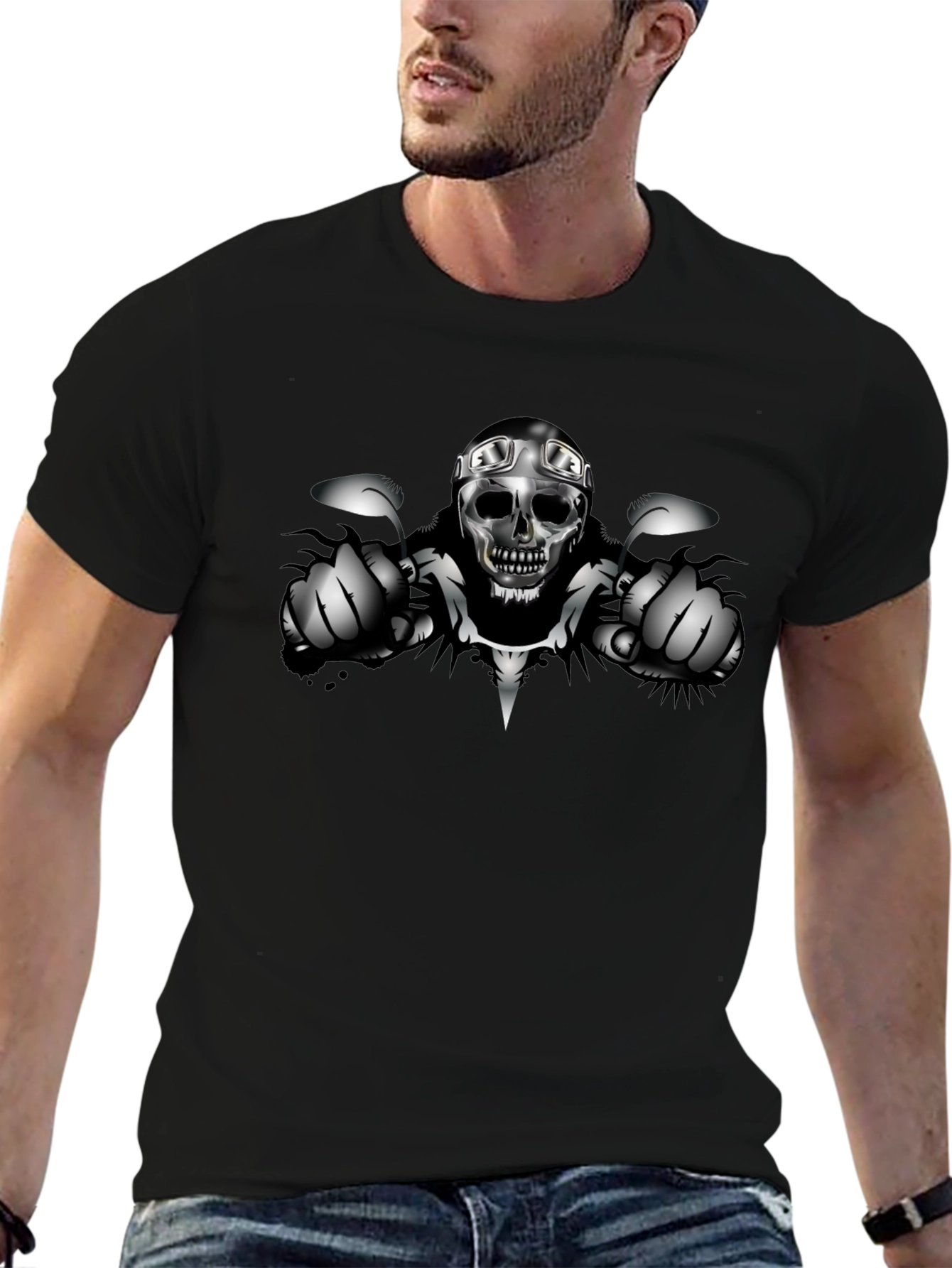 Skull Rider Black T-Shirt