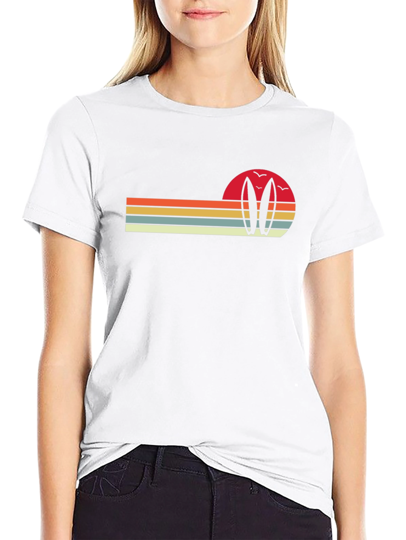 Retro Sunset Surf T-Shirt