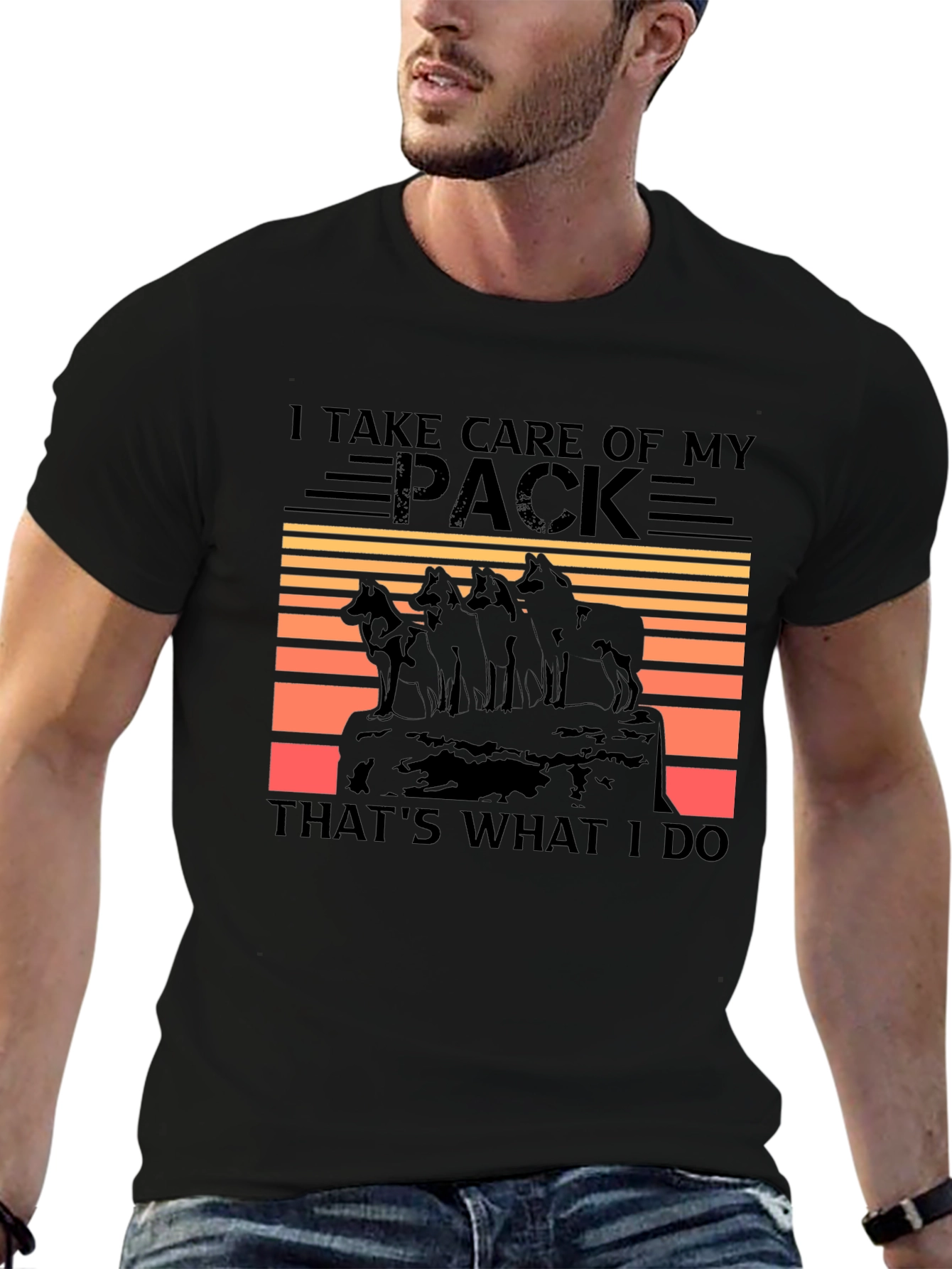I Take Care of My Pack Wolf T-Shirt