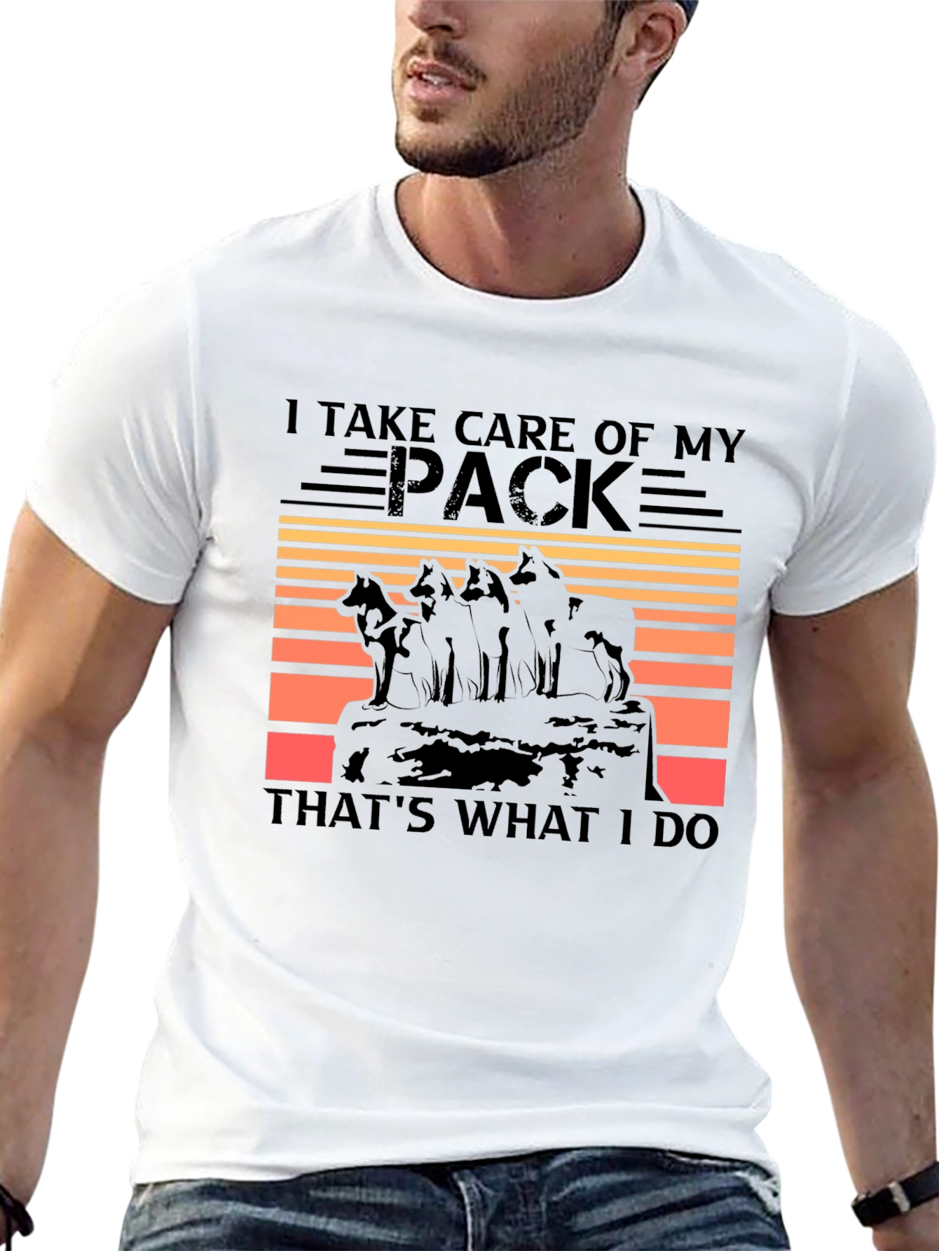 I Take Care of My Pack Wolf T-Shirt