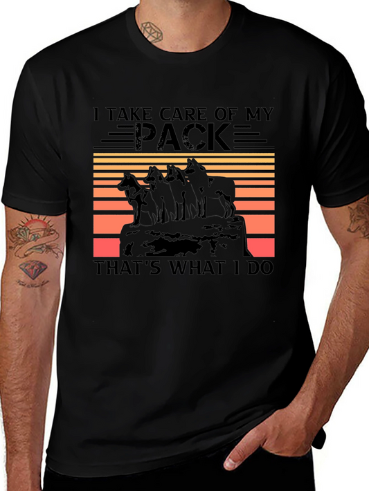 I Take Care of My Pack Wolf T-Shirt