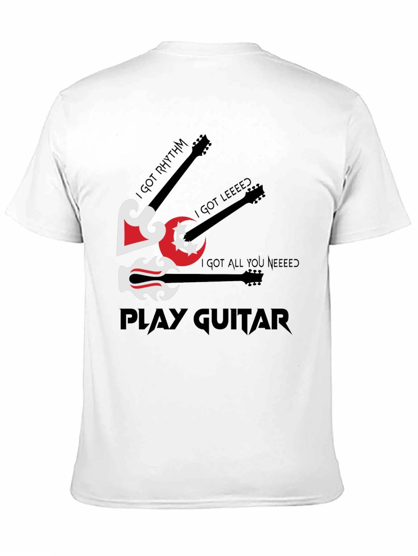 Play Guitar Graphic T-Shirt - Music Lover Tee