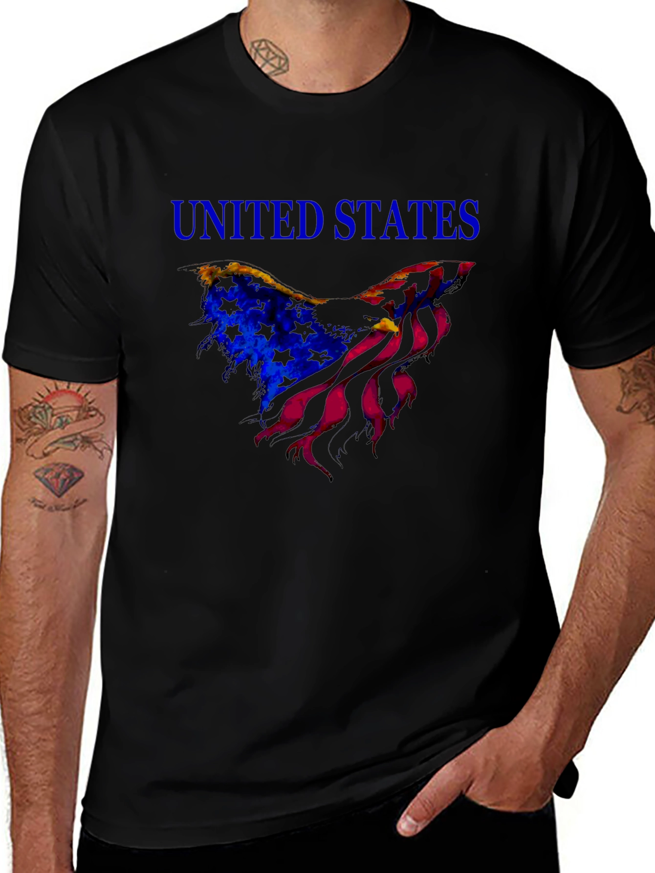 United States Flag Eagle T-Shirt - Patriotic USA Pride