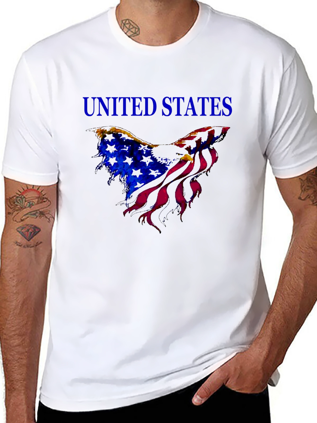 United States Flag Eagle T-Shirt - Patriotic USA Pride
