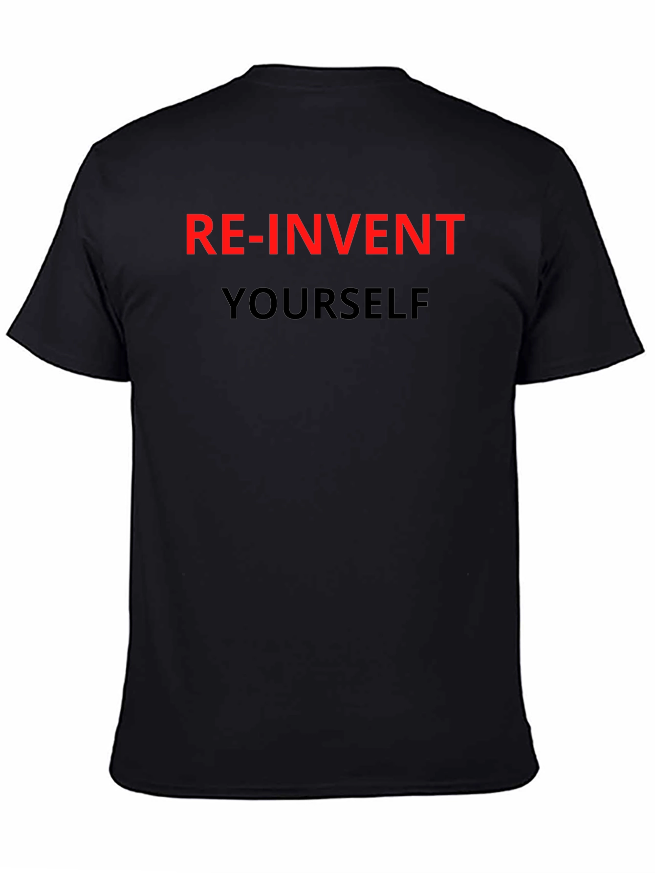 Re-Invent Yourself Graphic Tee - Black