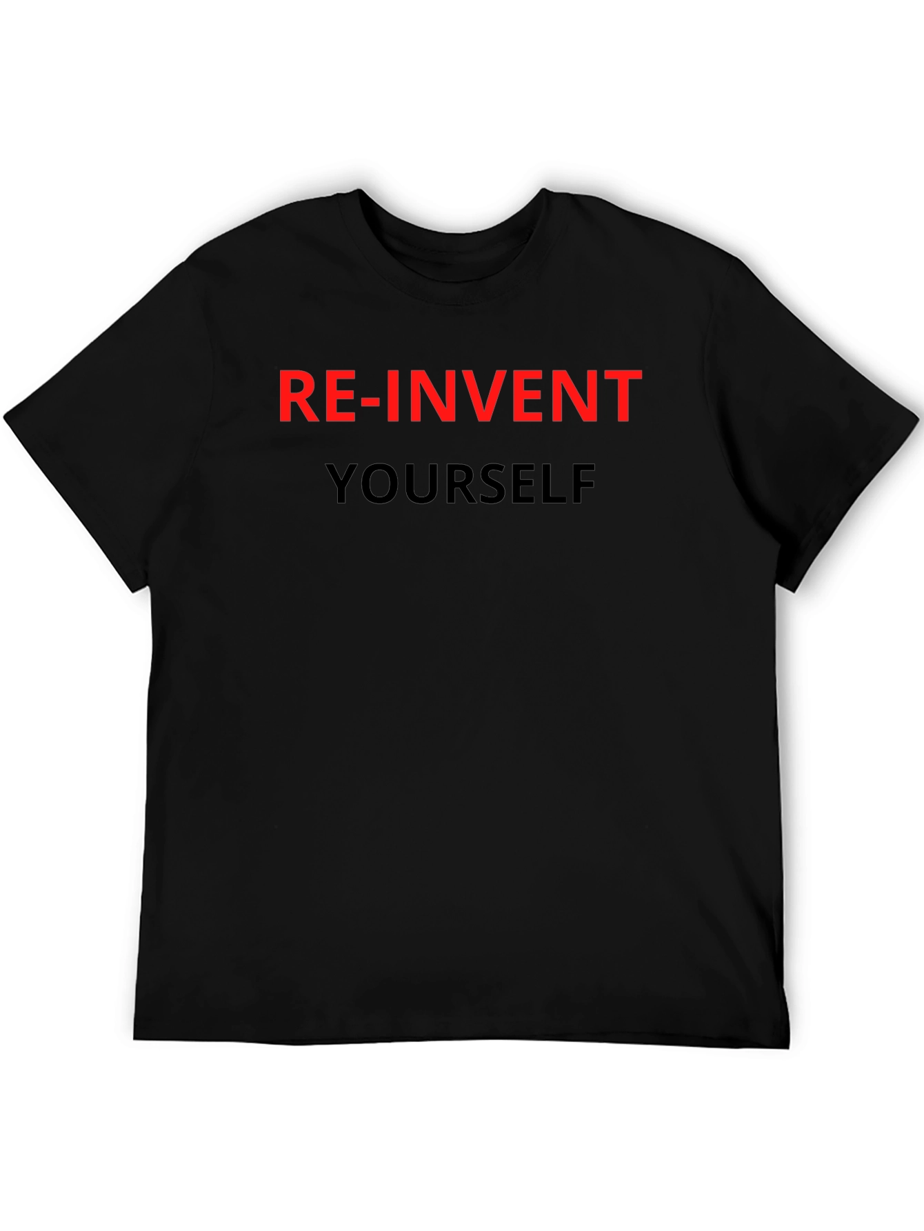 Re-Invent Yourself Graphic Tee - Black