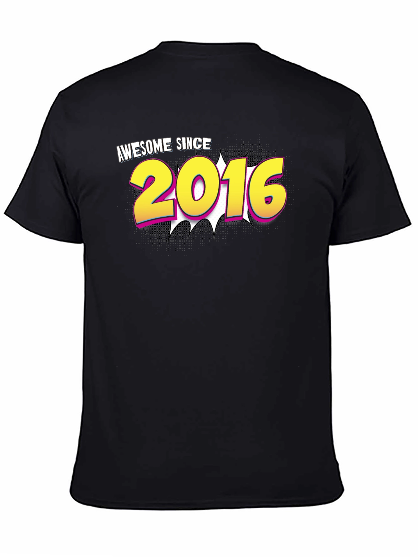 Awesome Since 2016 Black T-Shirt