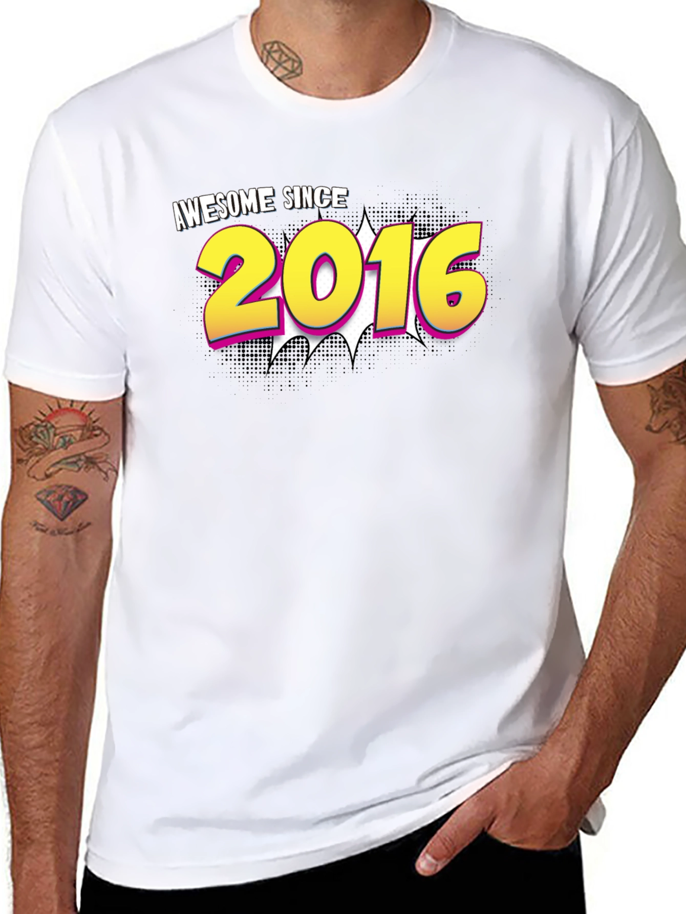 Awesome Since 2016 Black T-Shirt