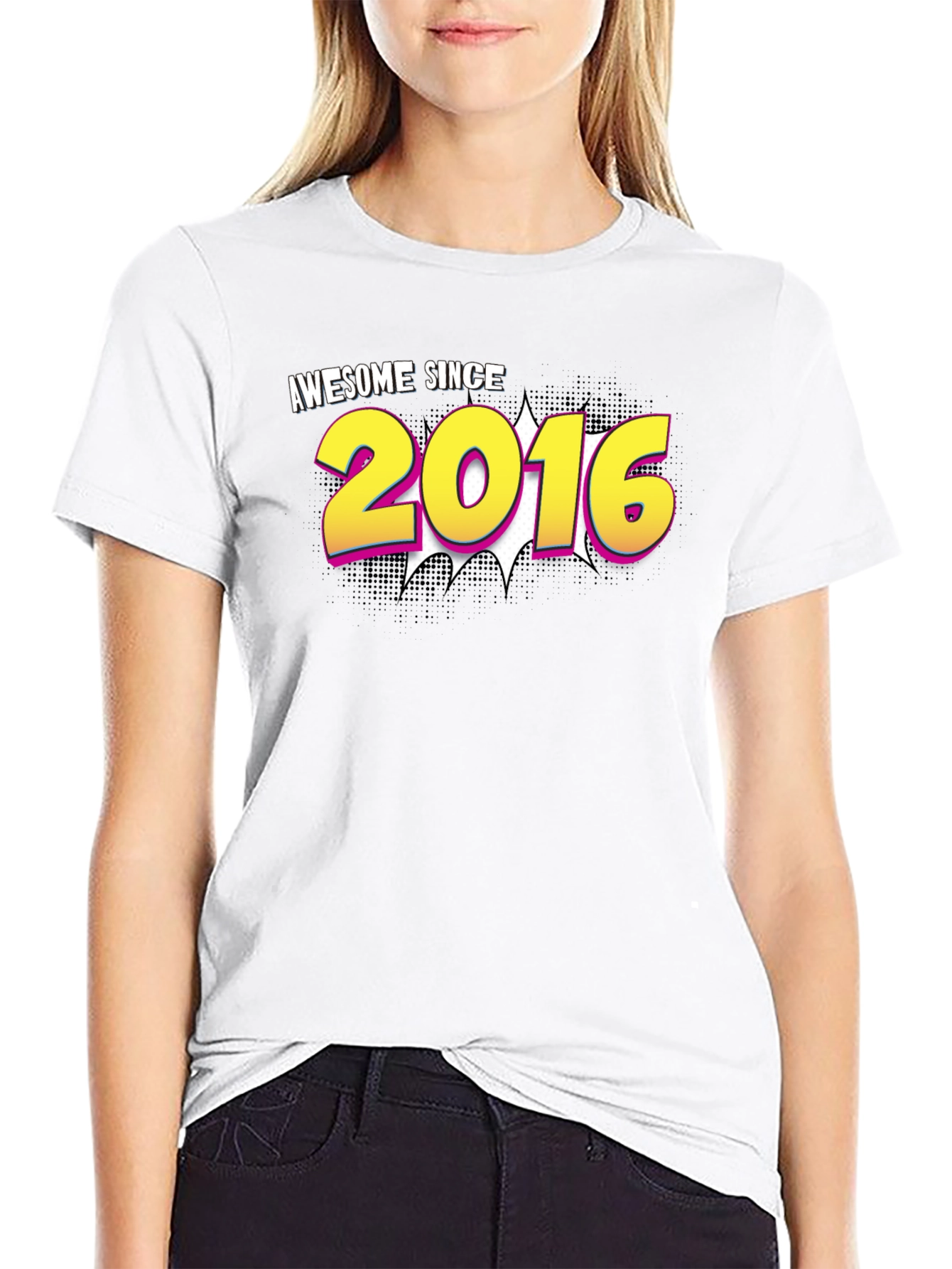 Awesome Since 2016 Black T-Shirt