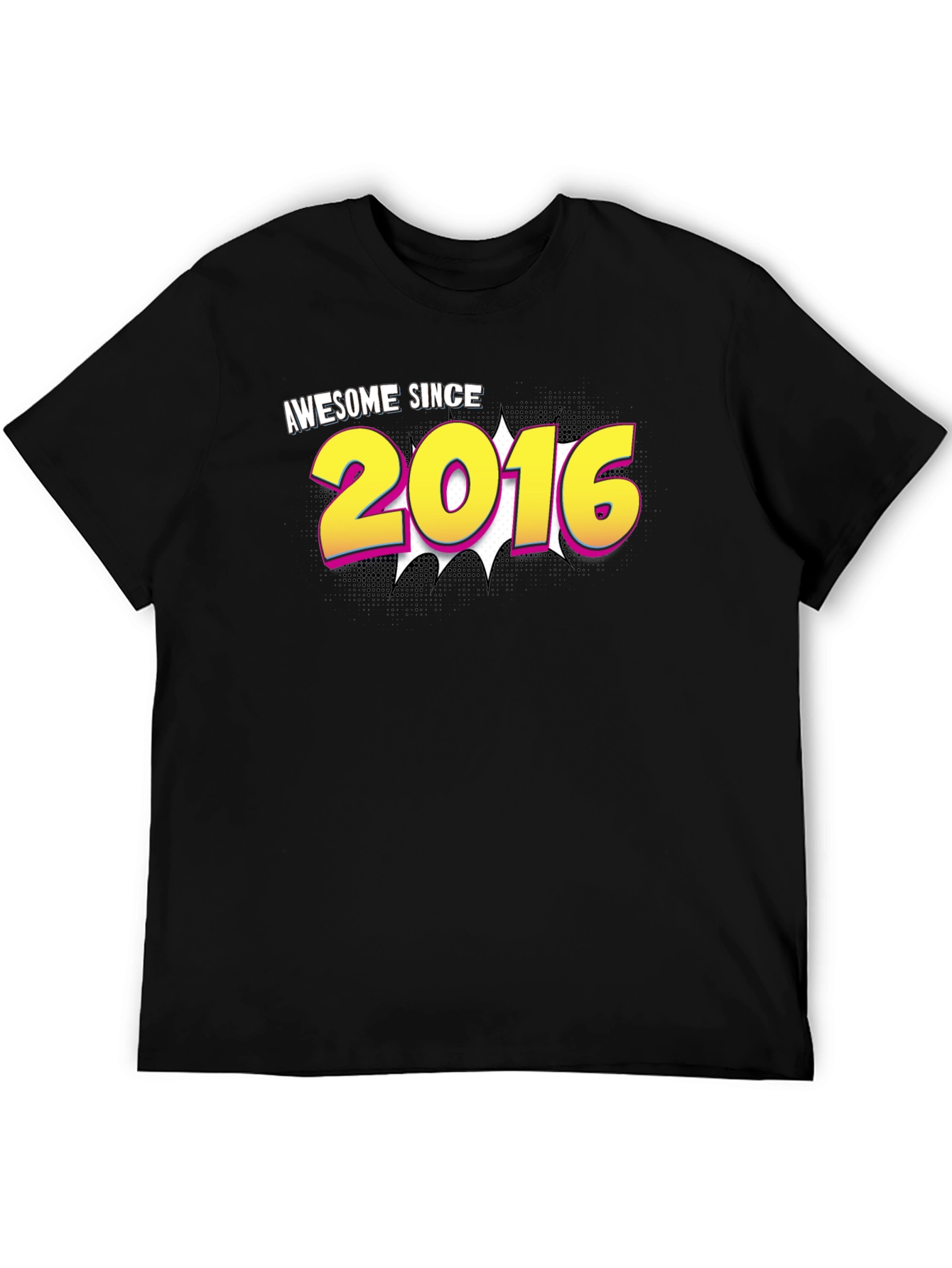 Awesome Since 2016 Black T-Shirt