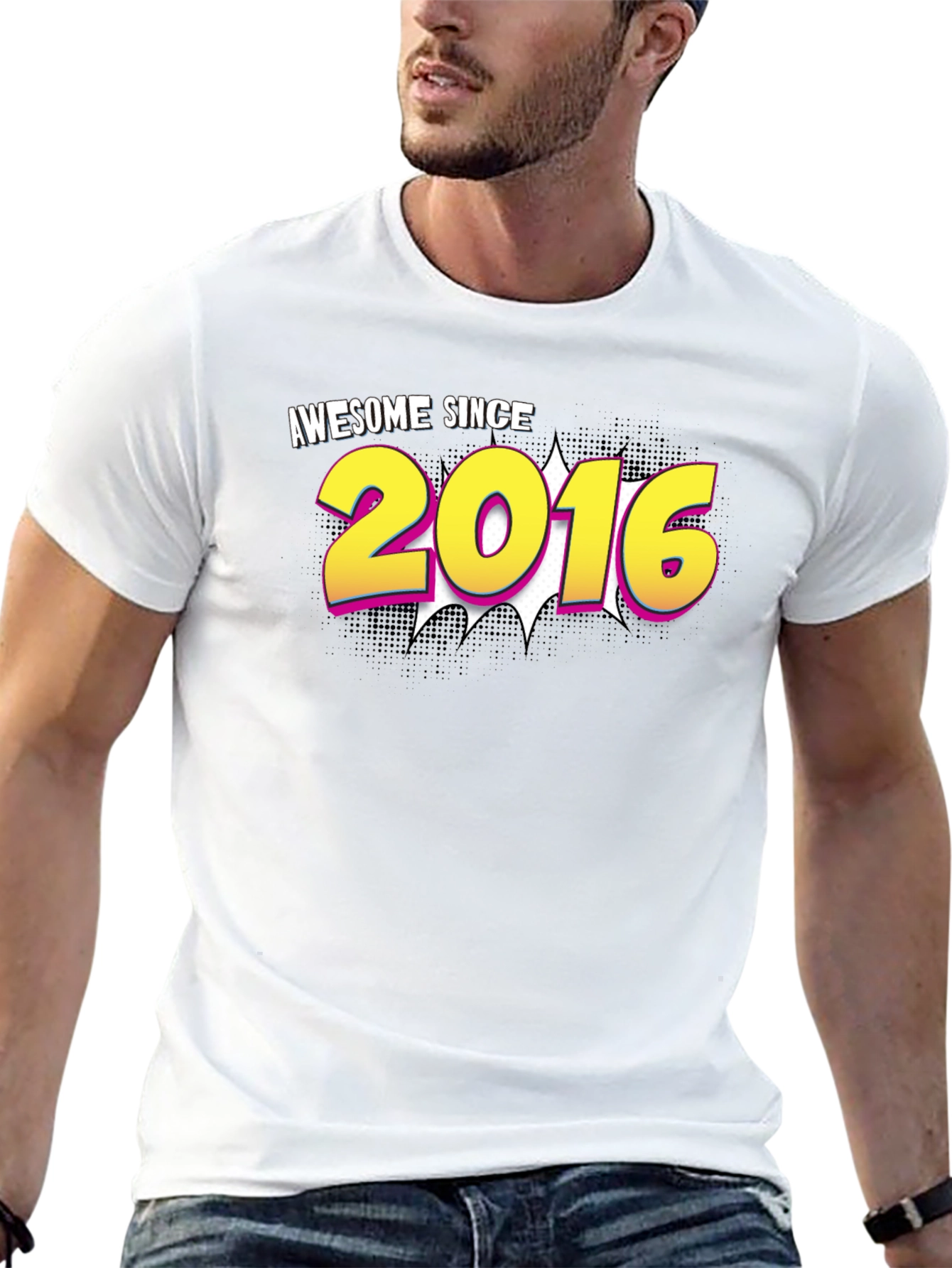 Awesome Since 2016 Black T-Shirt