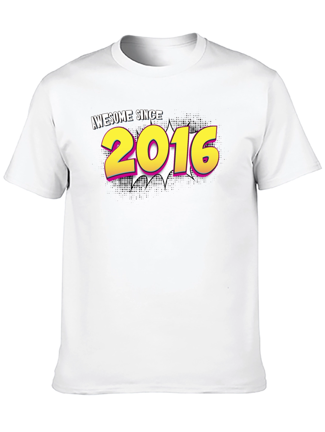 Awesome Since 2016 Black T-Shirt