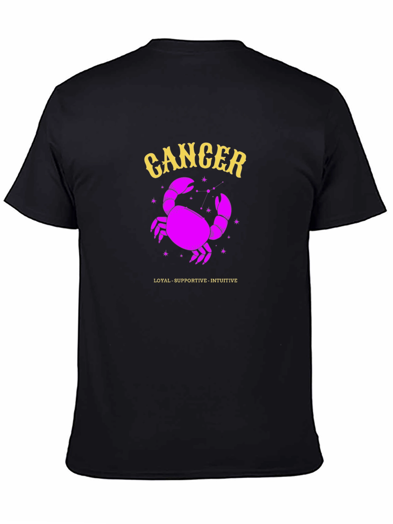 Cancer Zodiac Sign T-Shirt - Loyal Supportive Intuitive