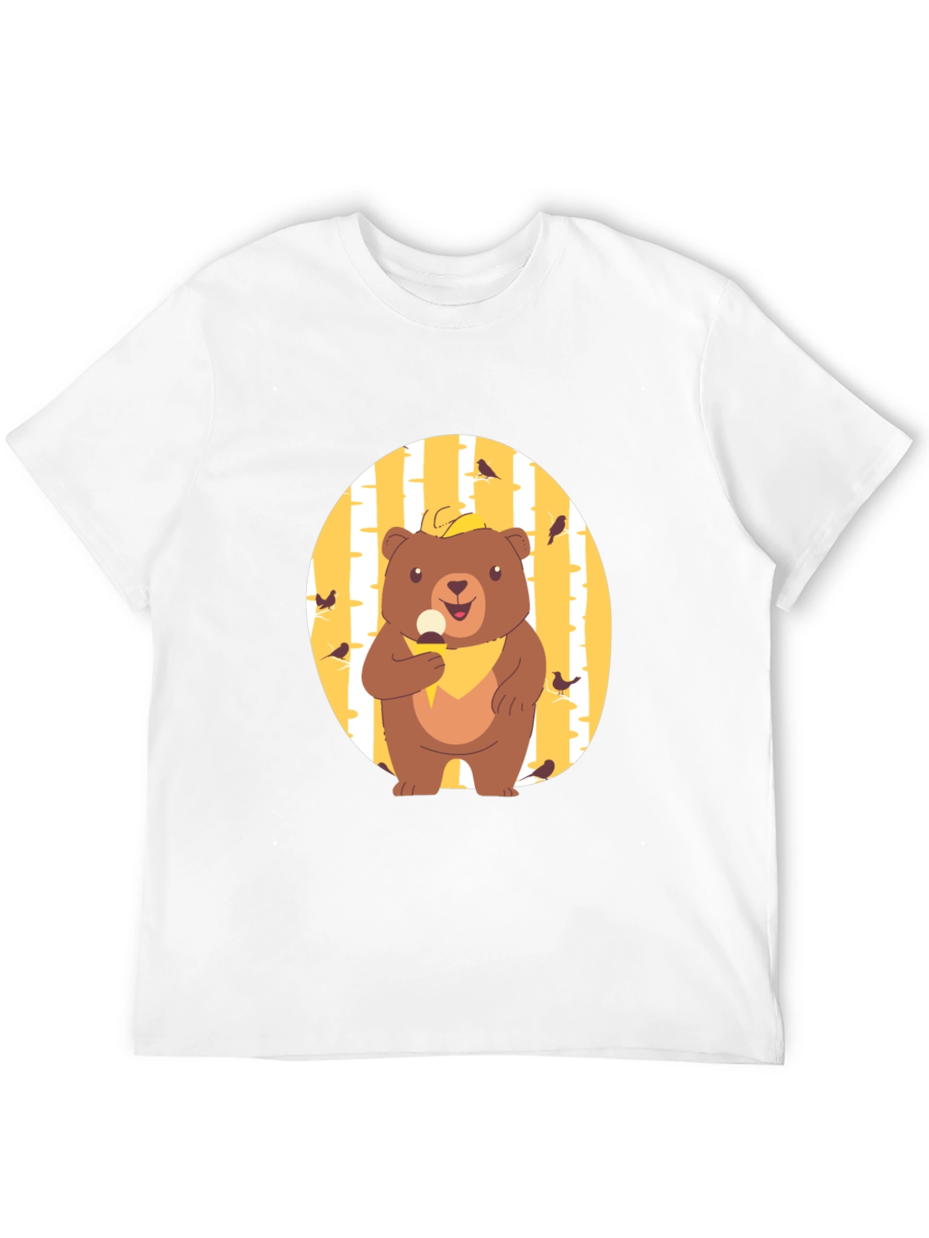 Bear Eating Ice Cream Graphic Tee