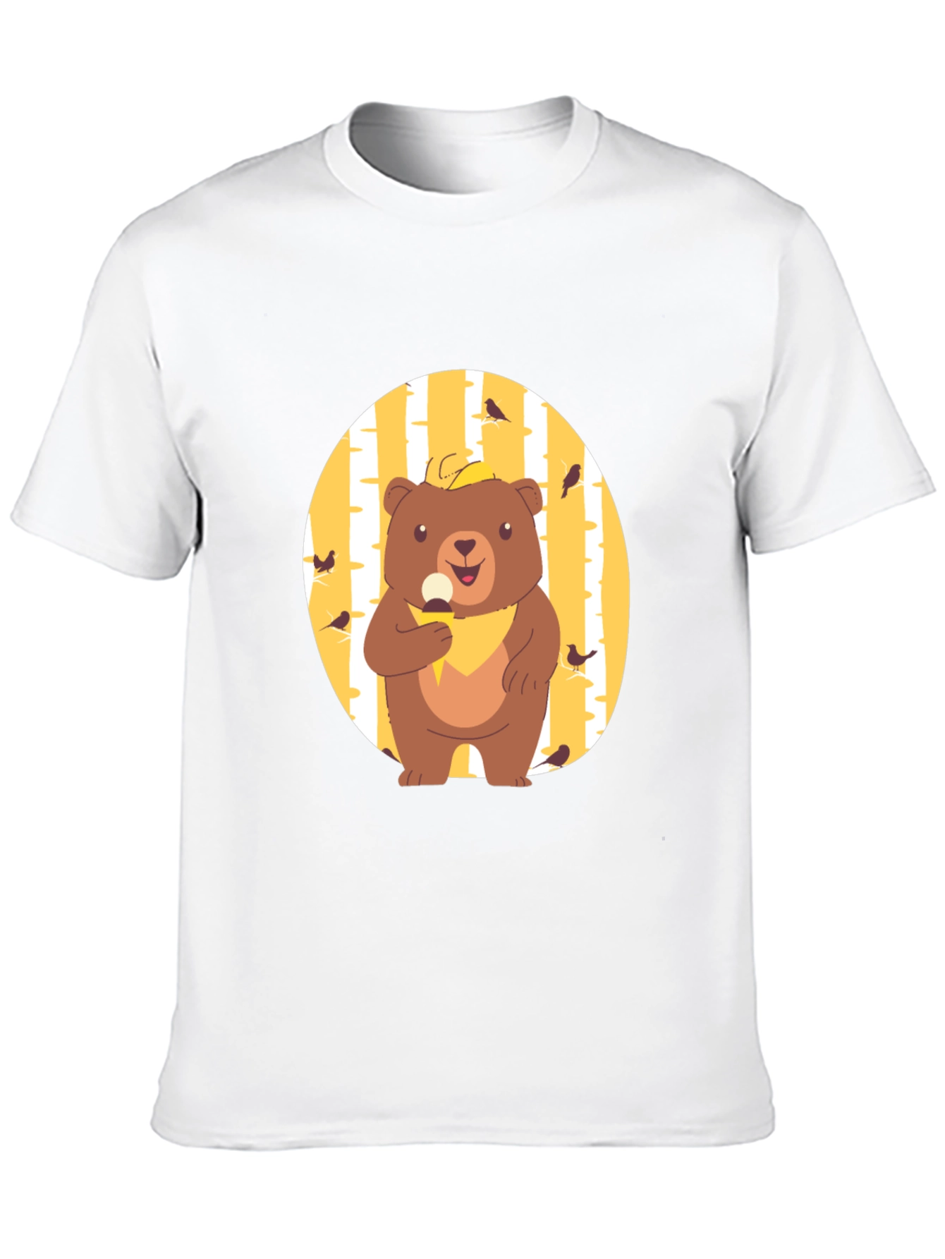 Bear Eating Ice Cream Graphic Tee