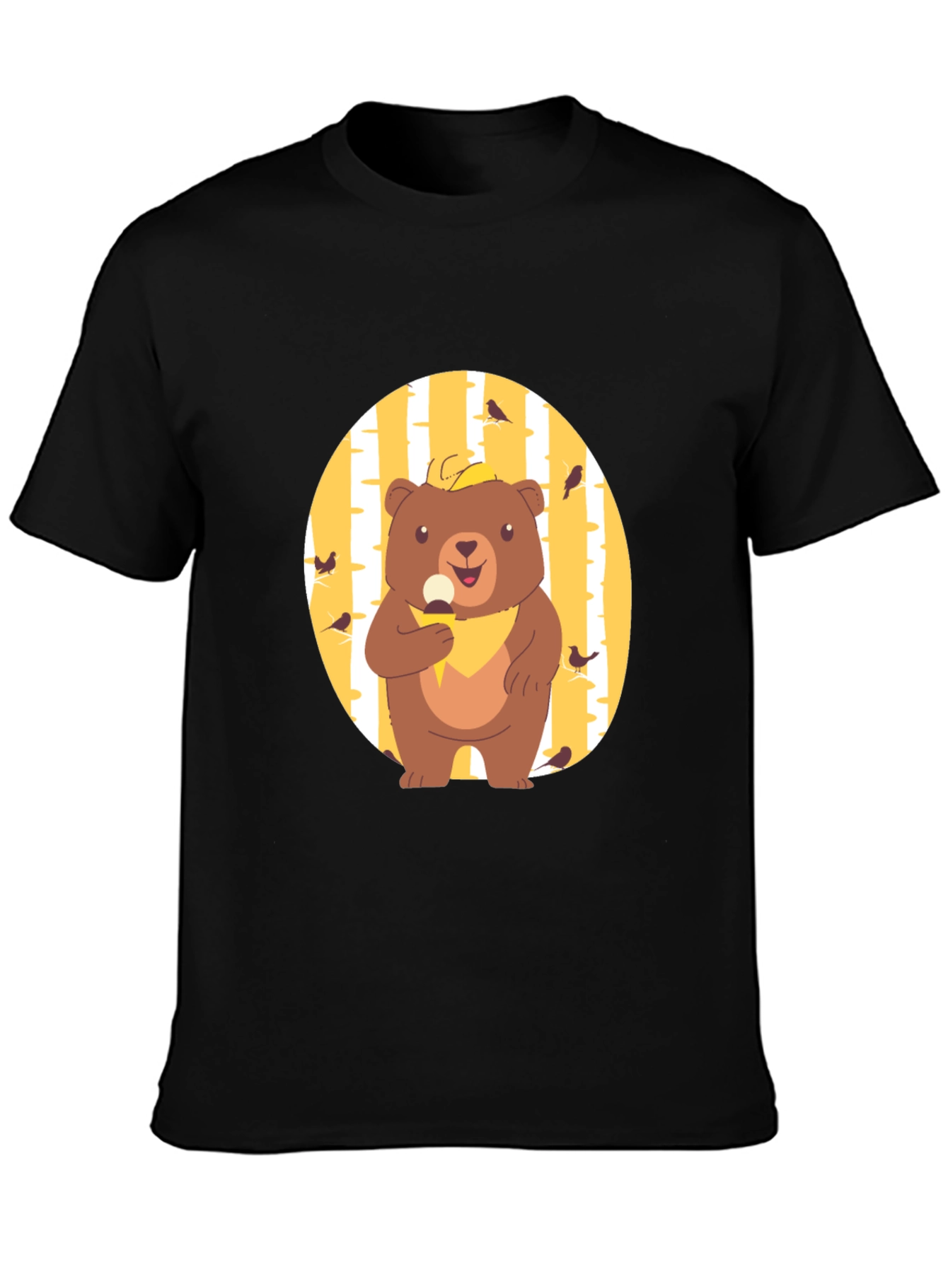 Bear Eating Ice Cream Graphic Tee
