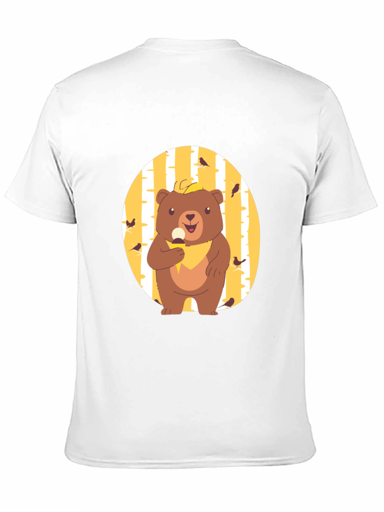 Bear Eating Ice Cream Graphic Tee