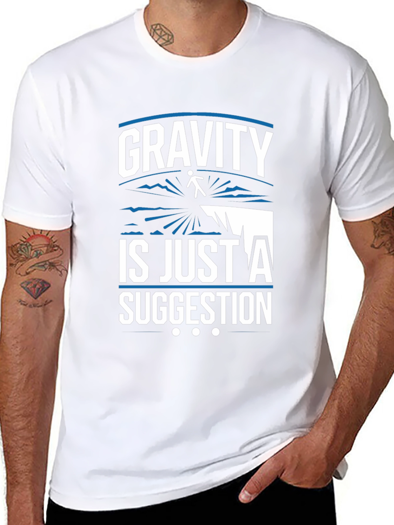 Gravity Suggestion Graphic Tee - Black