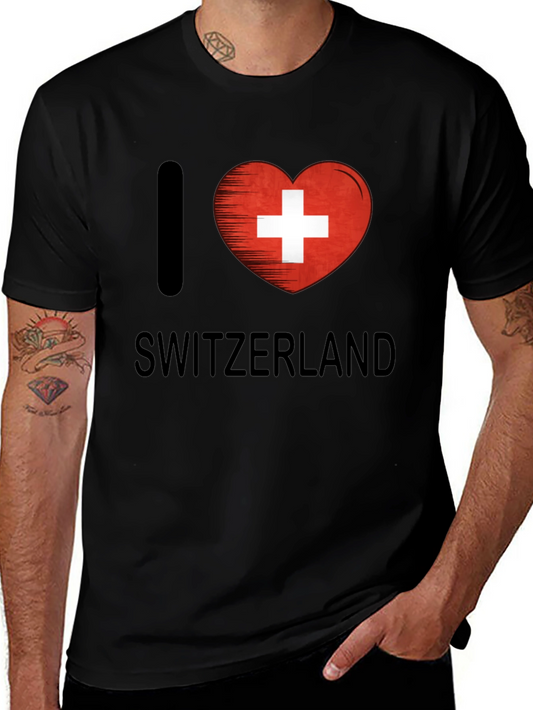 I Love Switzerland Graphic T-Shirt