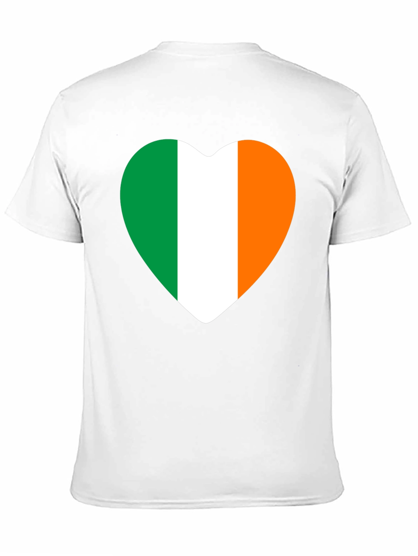 Irish Flag Heart T-Shirt - Black Tee