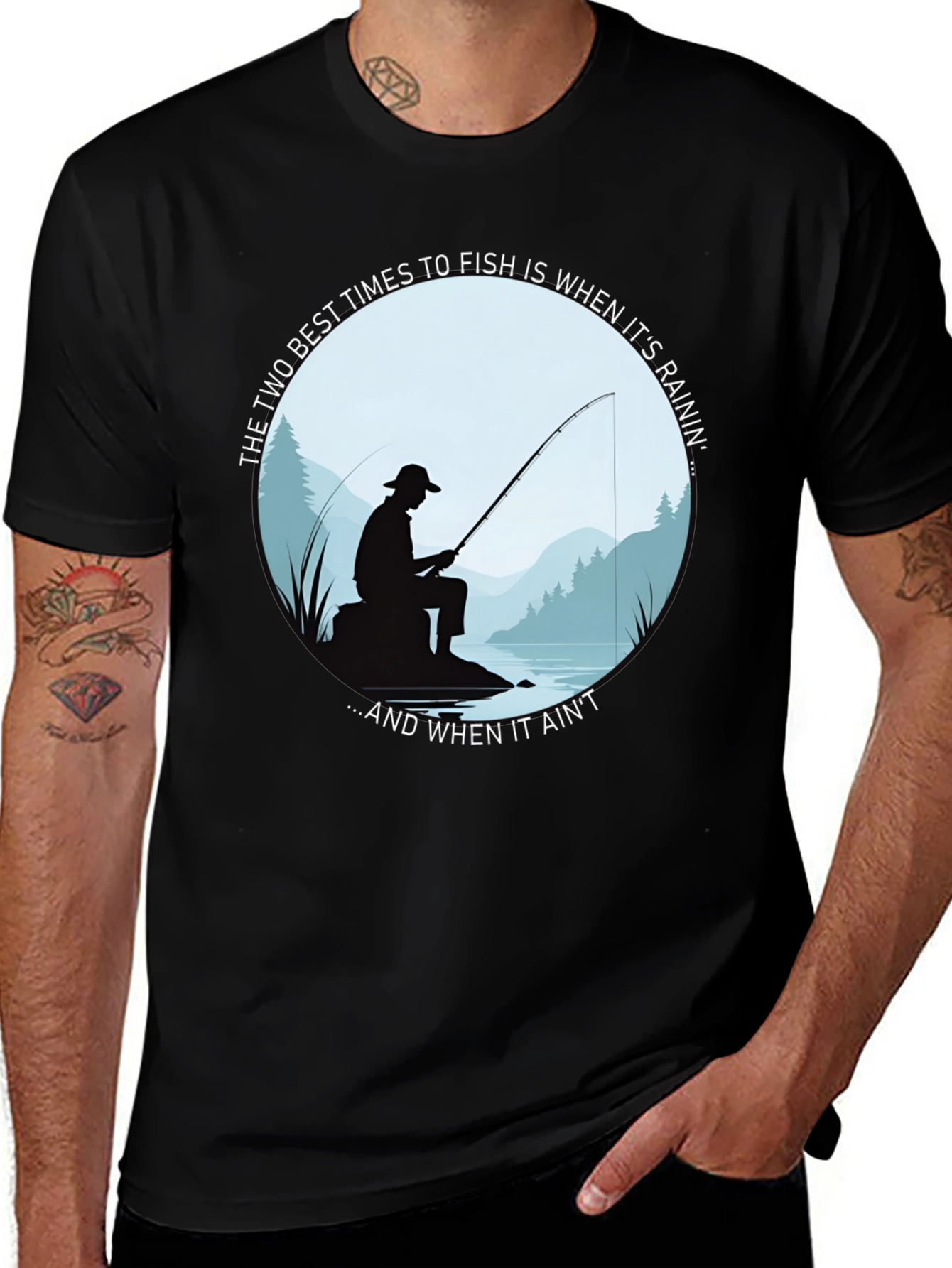 Fishing T-Shirt - Best Times to Fish